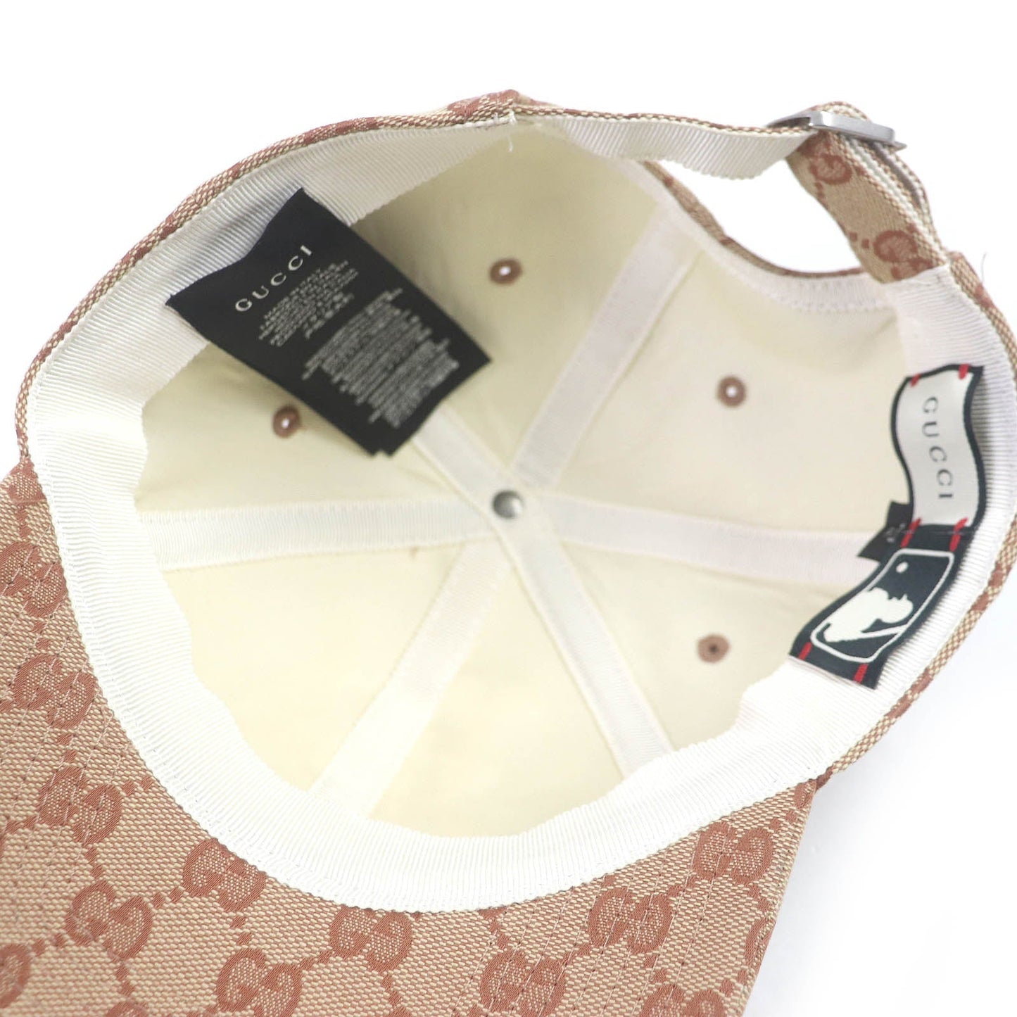 Luxury Gucci Trending 2025 MLB Dodgers GG Canvas Baseball Cap Beige