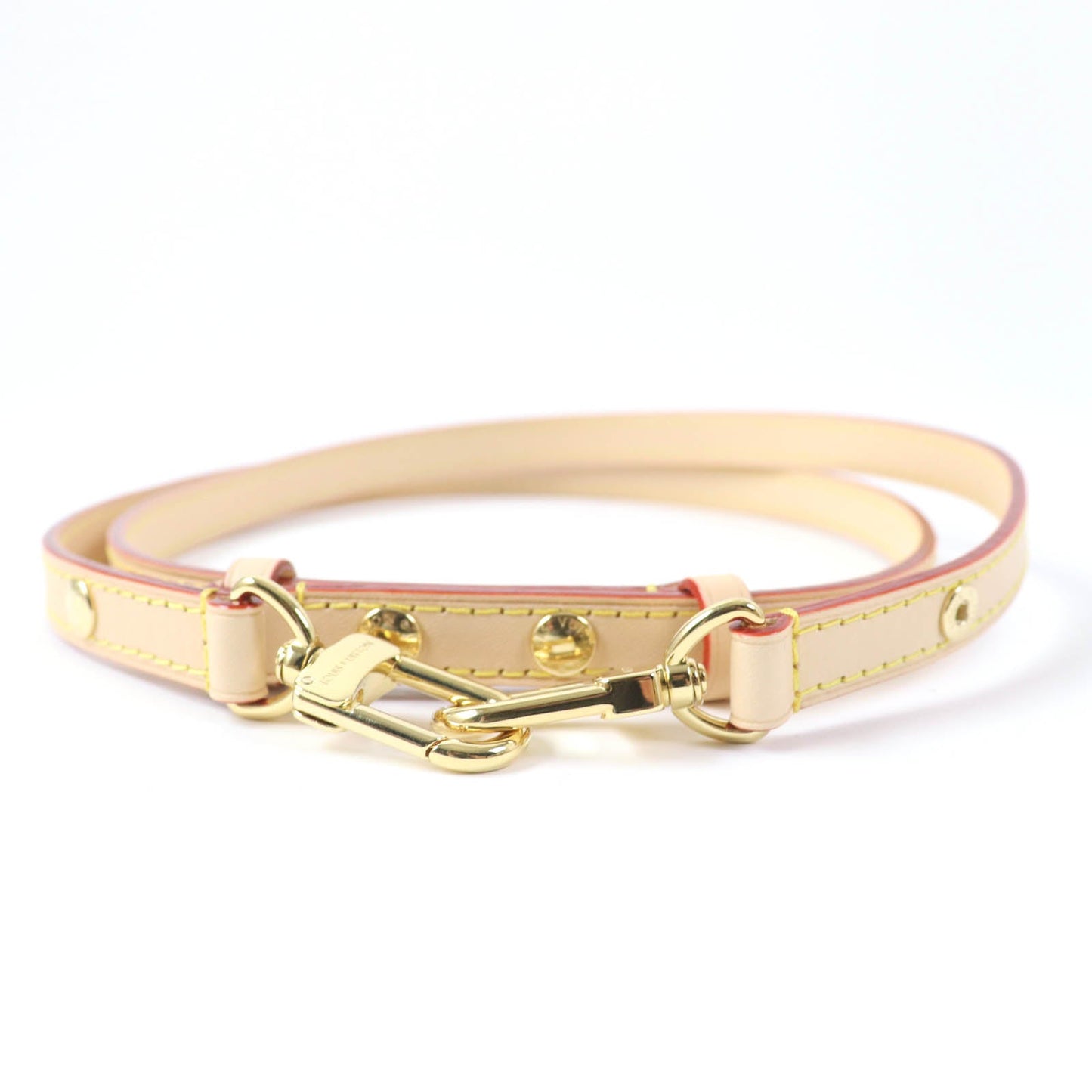 Louis Vuitton Leather Shoulder Strap Gold