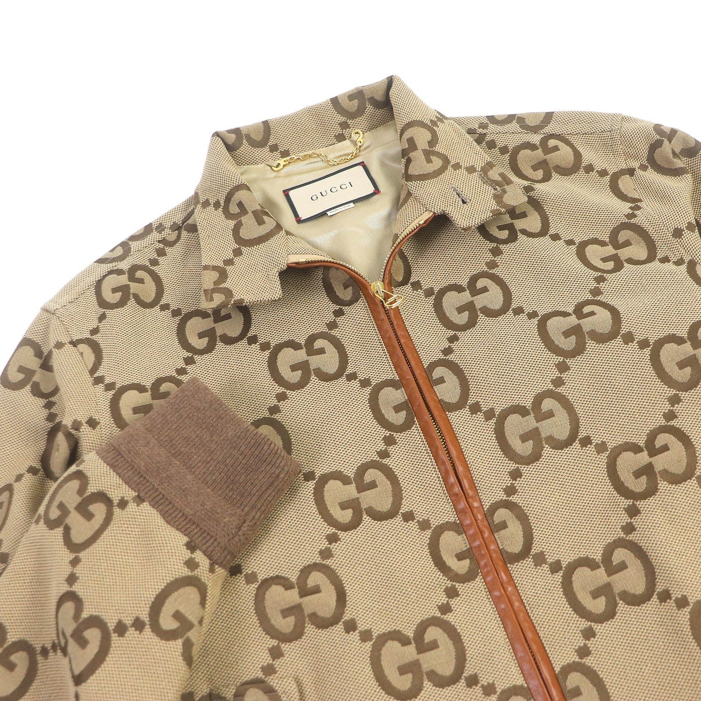 Luxury Gucci Trending 2025 Blouson 680812 Cotton Polyester Lamb Leather