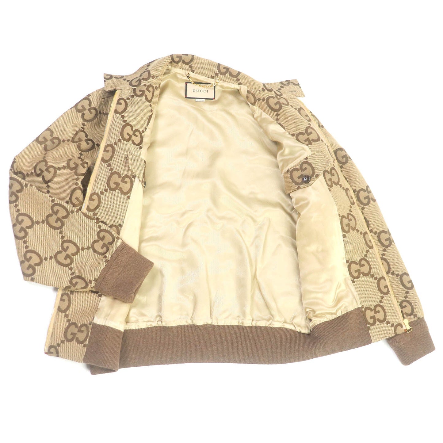 Luxury Gucci Trending 2025 Blouson 680812 Cotton Polyester Lamb Leather