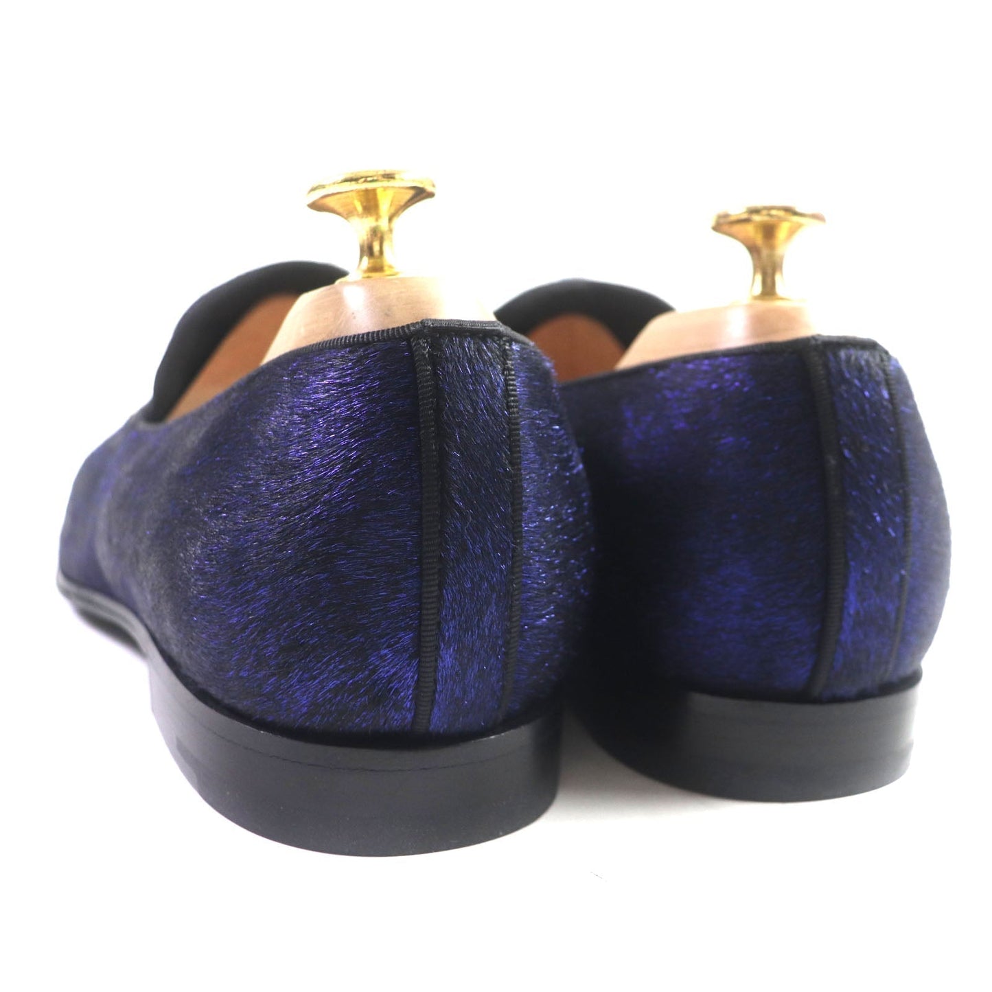 LOUIS VUITTON loafers Velor Navy Auteuil Line Embroidered slip-ons 6