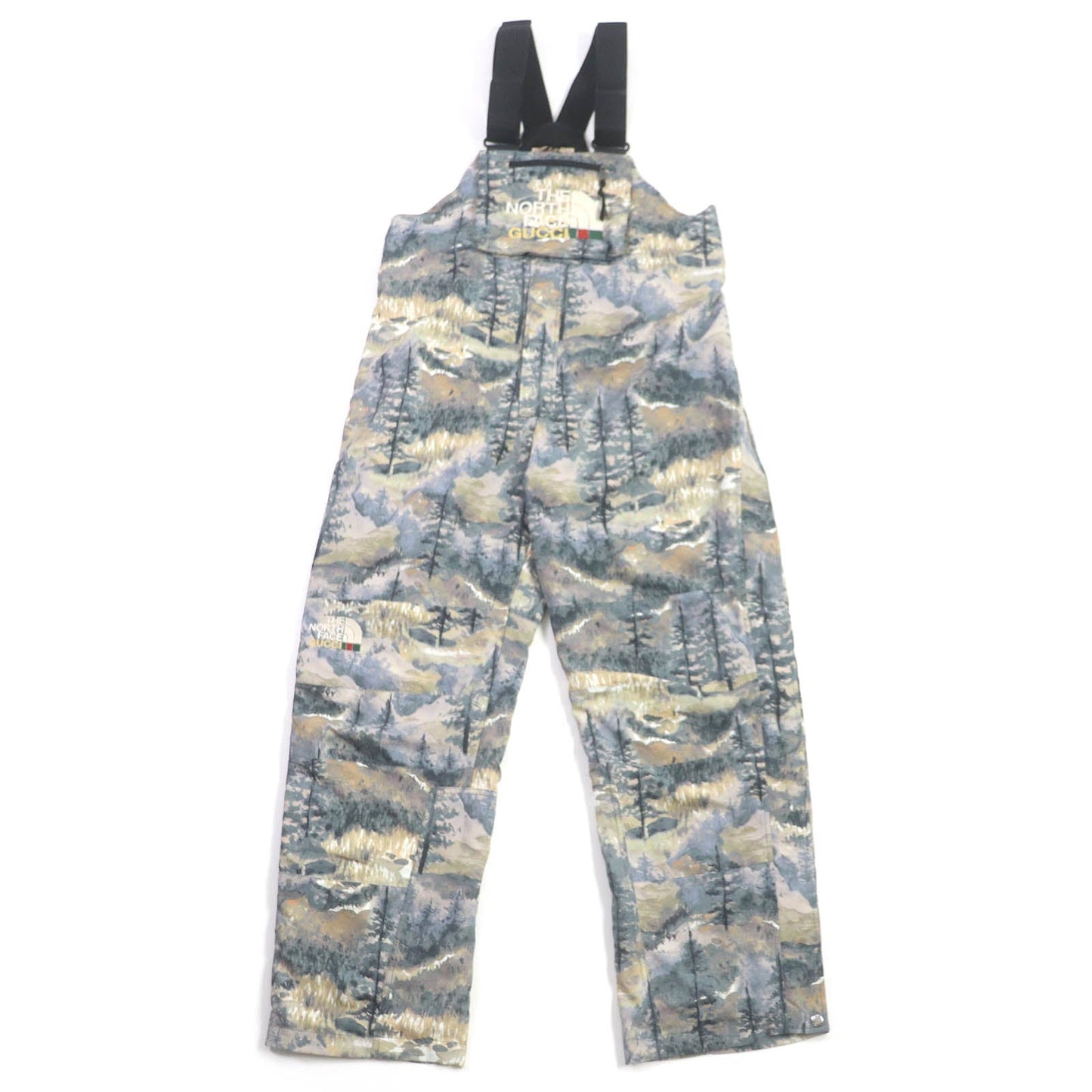 Luxury Gucci Trending 2025 Nylon Forest Print Logo Overalls Multicolor L