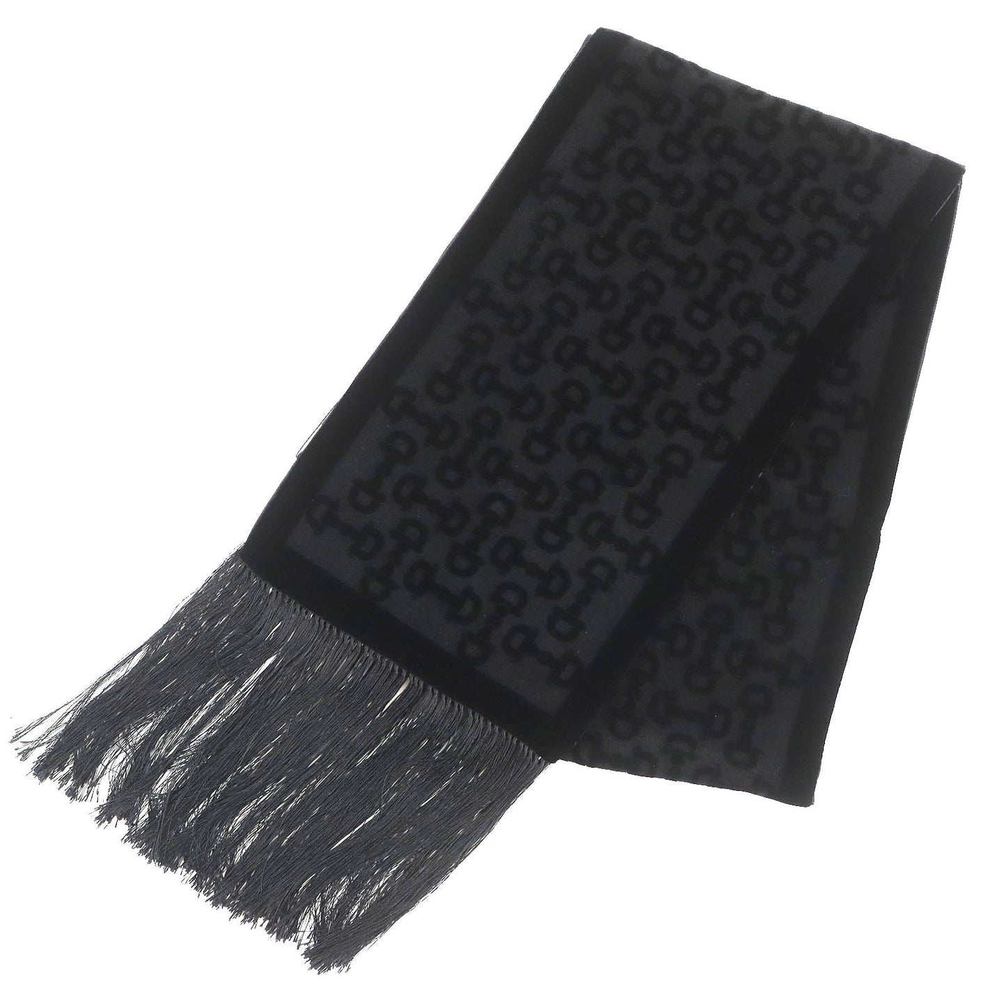 Luxury Gucci Trending 2025 Silk Blend Horsebit Print Scarf Black