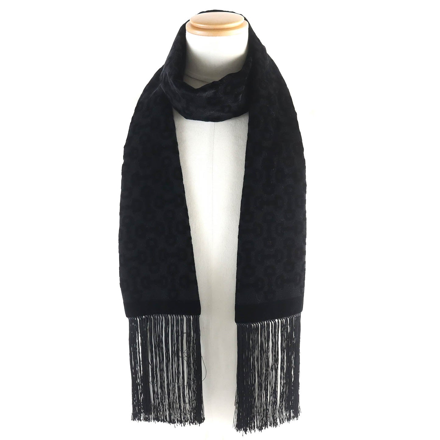 Luxury Gucci Trending 2025 Silk Blend Horsebit Print Scarf Black