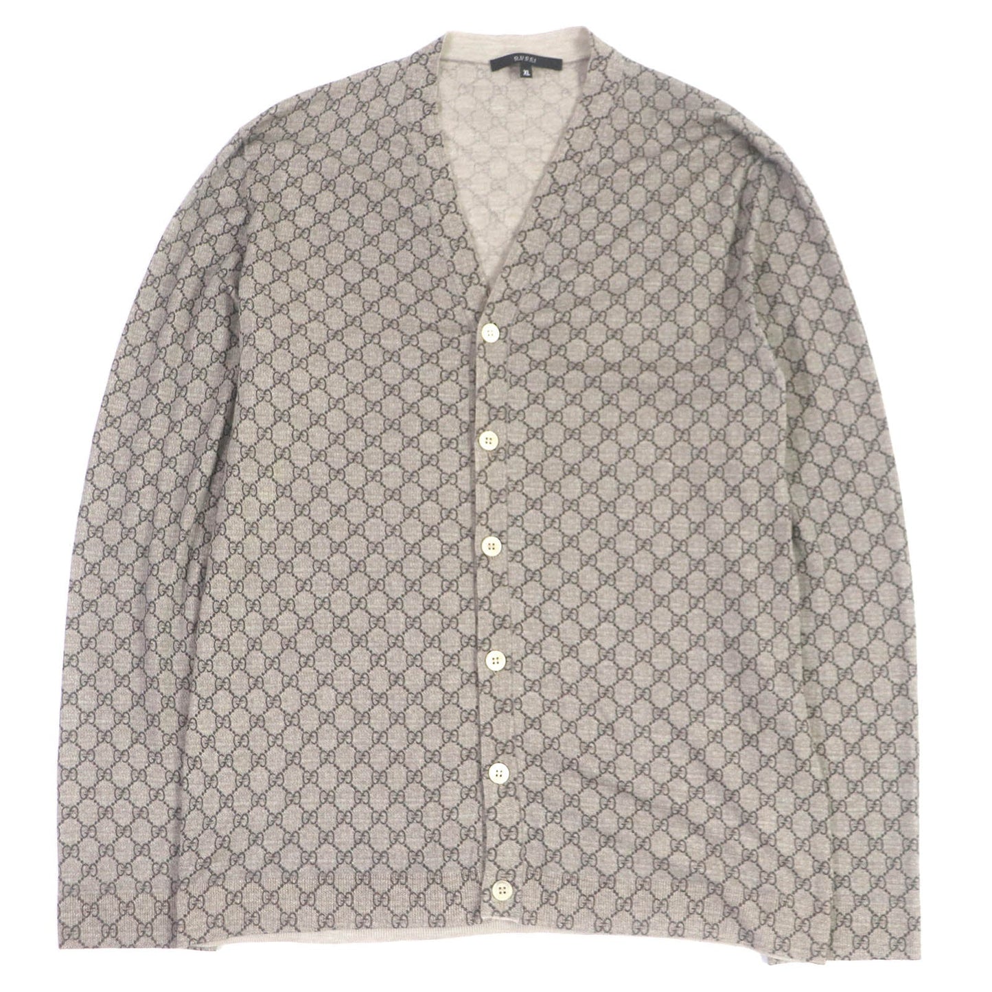 Luxury Gucci Trending 2025 Cashmere GG Logo Cardigan Beige XL
