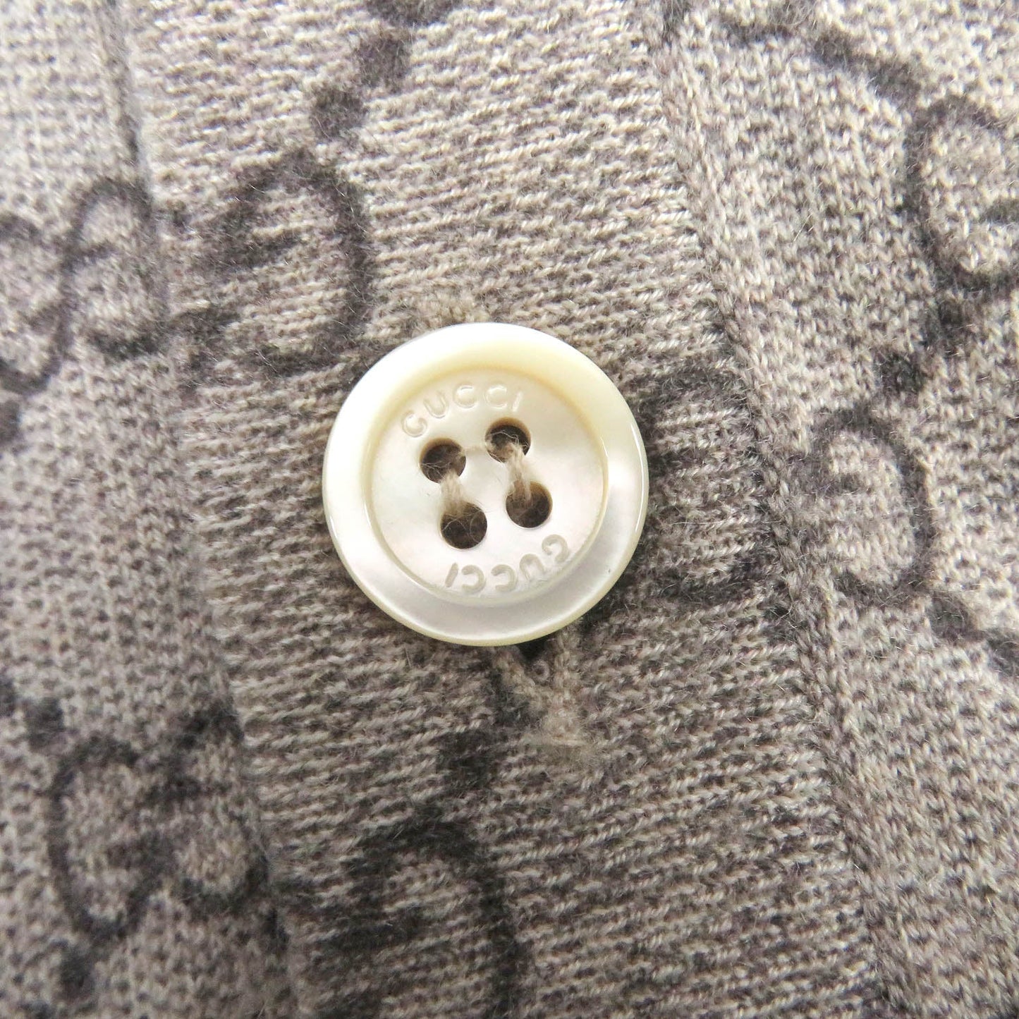 Luxury Gucci Trending 2025 Cashmere GG Logo Cardigan Beige XL