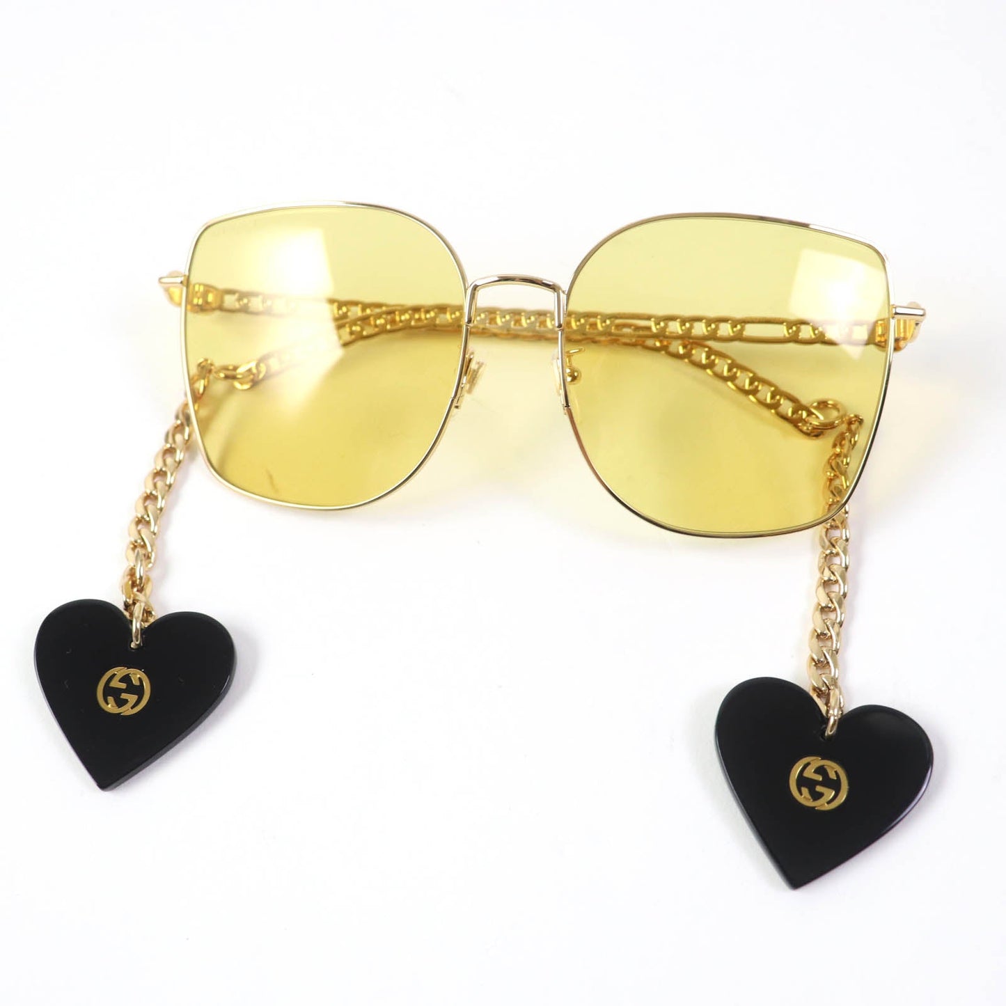 Luxury Gucci Trending 2025 GG0721S Sunglasses Gold Yellow Women