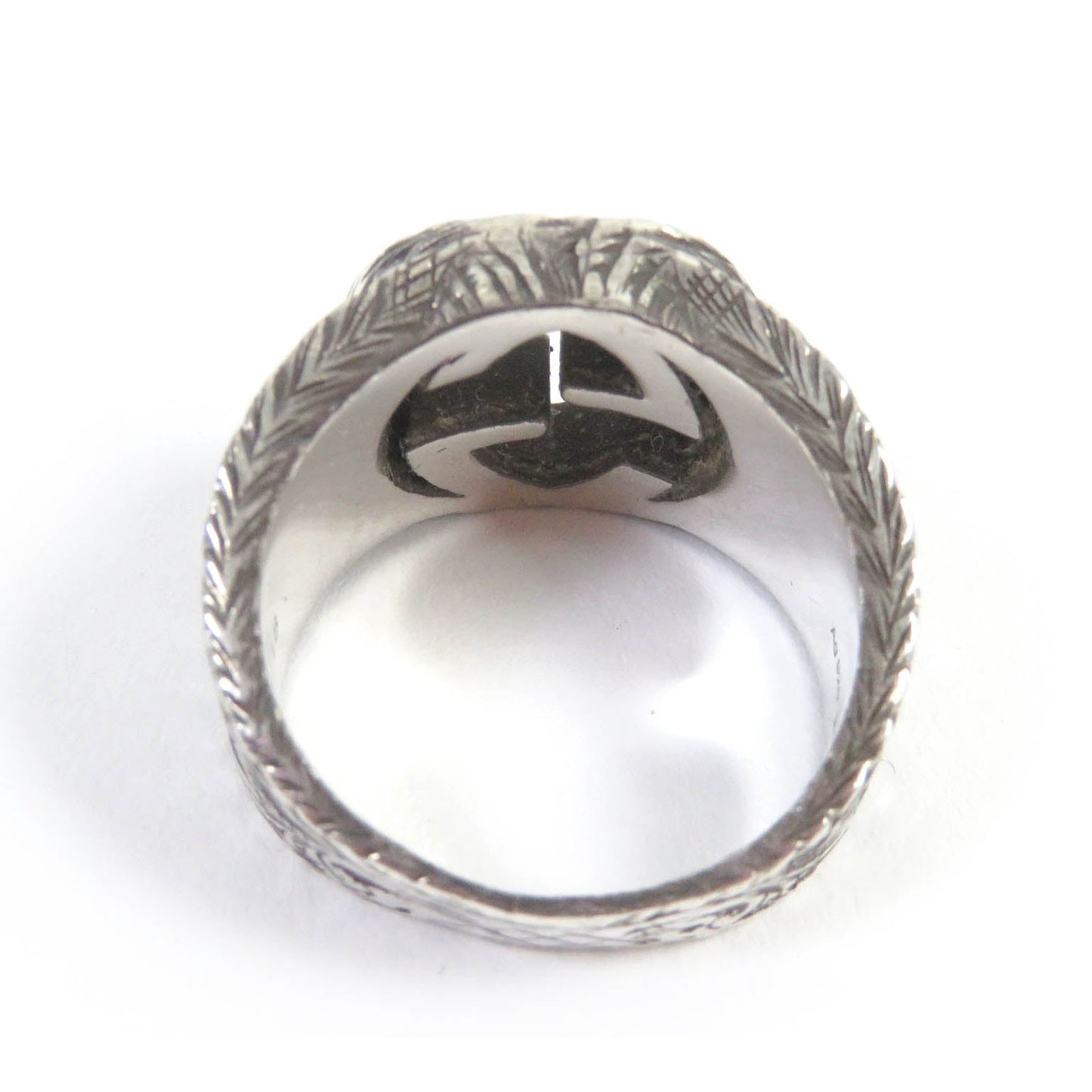 Luxury Gucci Trending 2025 Interlocking G Arabesque Ring AG925 Silver