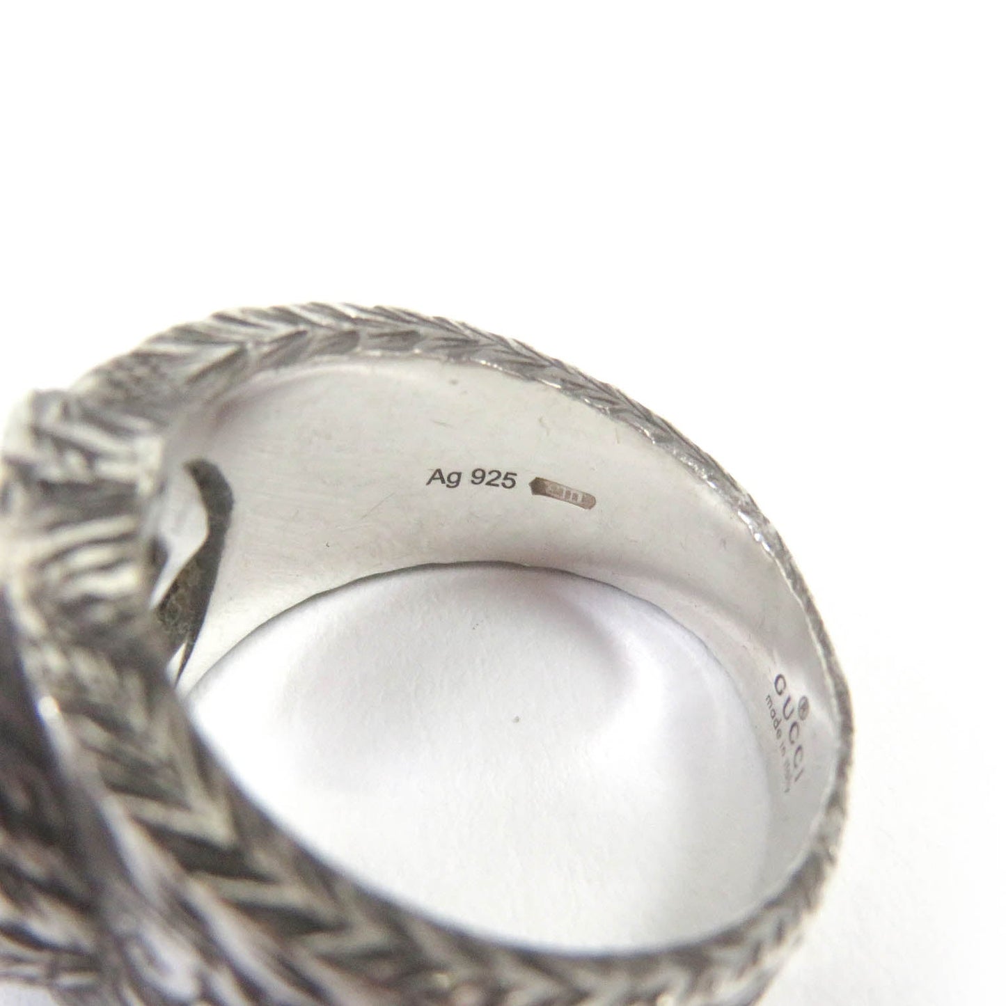 Luxury Gucci Trending 2025 Interlocking G Arabesque Ring AG925 Silver