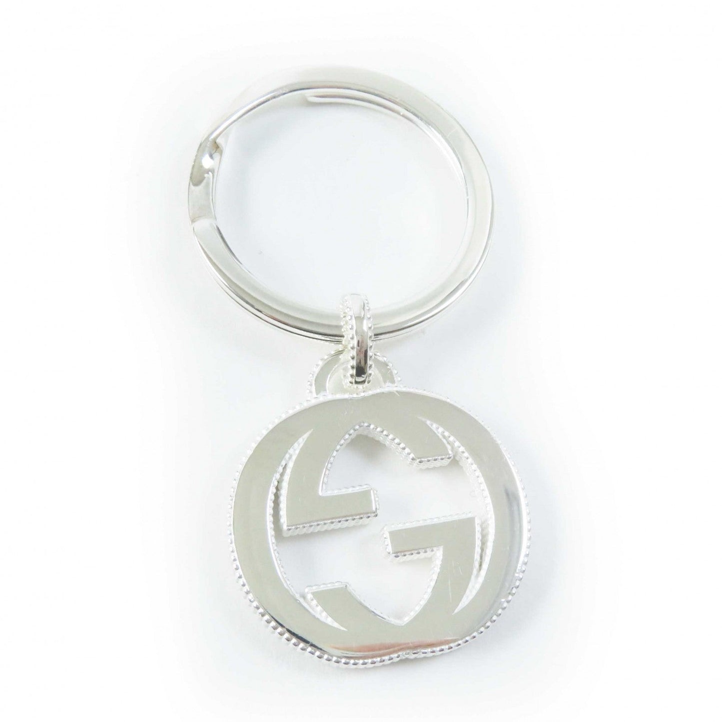 Luxury Gucci Trending 2025 Silver Interlocking G Key Ring