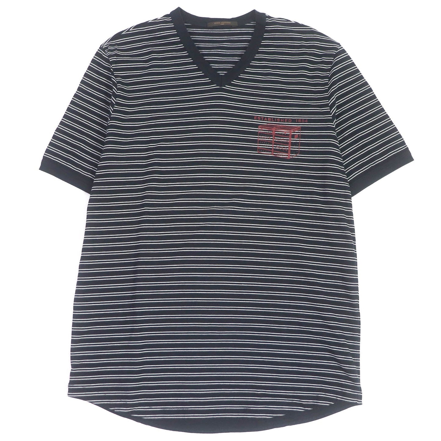 LOUIS VUITTON Short sleeve T-shirt Main: 100% cotton Navy mens L