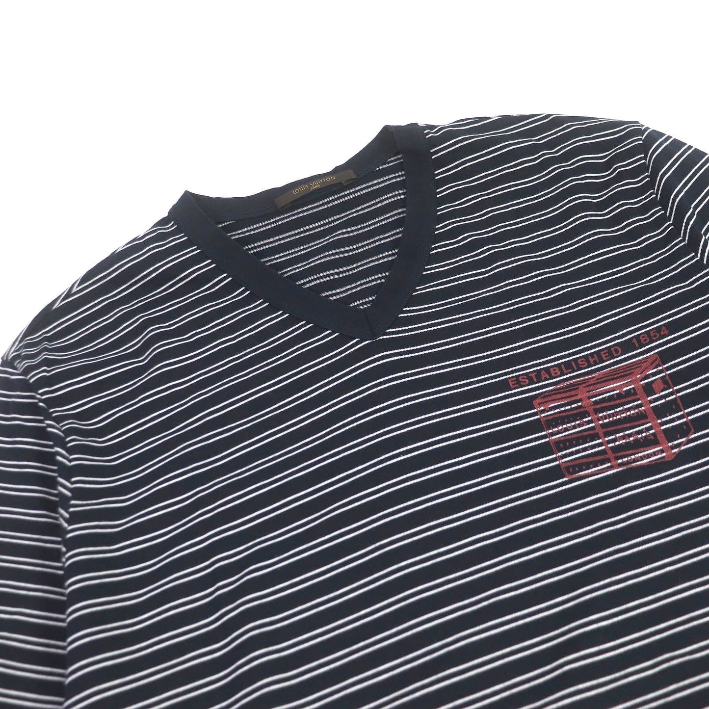 LOUIS VUITTON Short sleeve T-shirt Main: 100% cotton Navy mens L