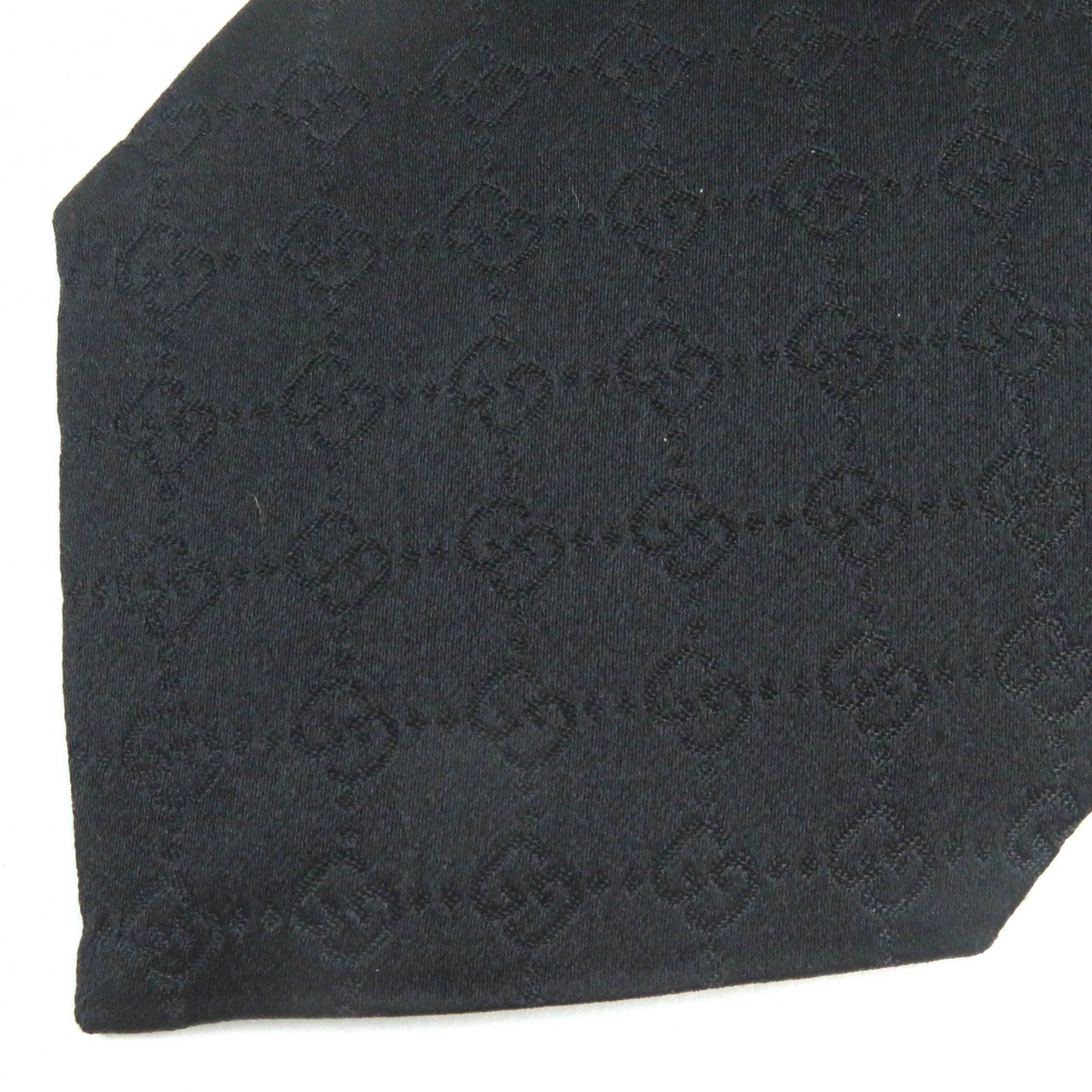 Luxury Gucci Trending 2025 Silk GG Pattern Tie Black 456520