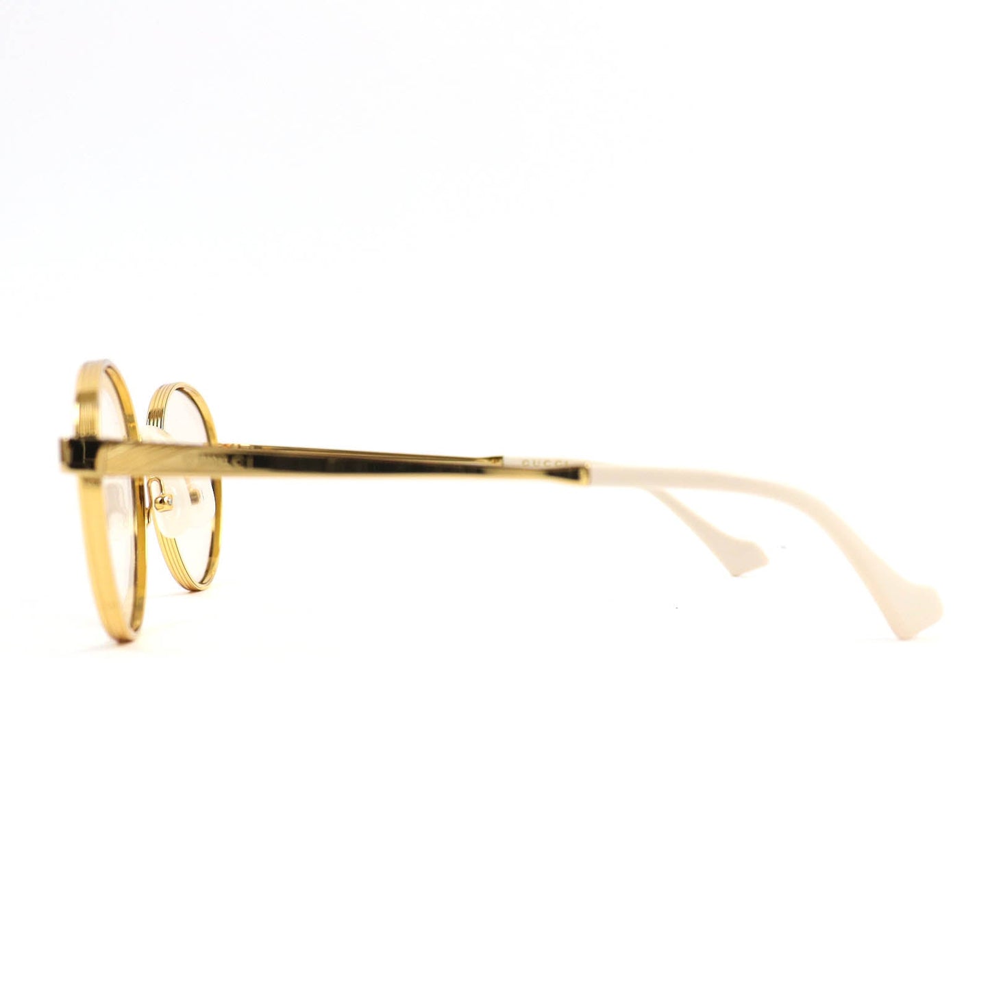 Luxury Gucci Trending 2025 GG0872S Sunglasses Gold Off-white
