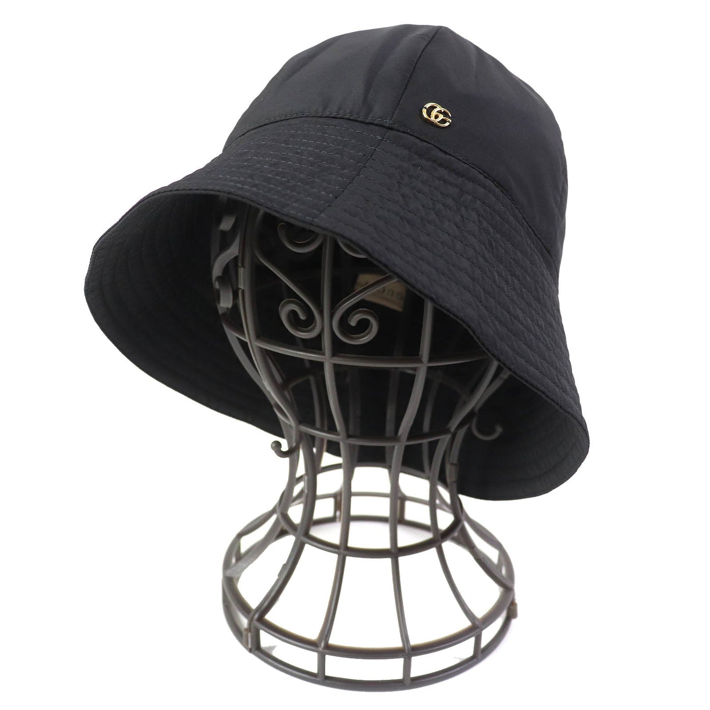 Luxury Gucci Trending 2025 Double G Bucket Hat Black Gold M