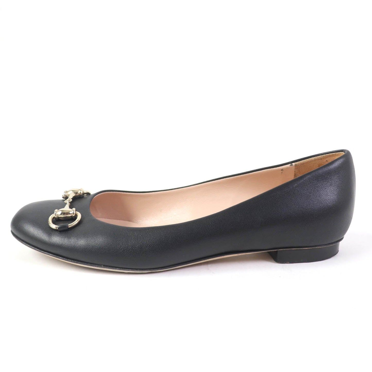 Luxury Gucci Trending 2025 Leather Horsebit Pumps Black Gold 37