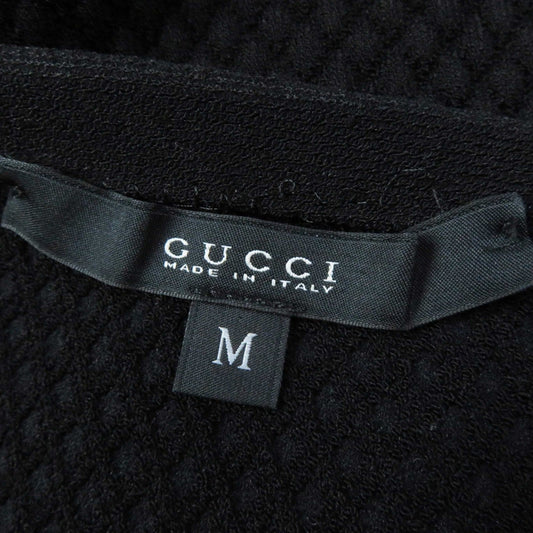 Luxury Gucci Trending 2025 Rayon Nylon Short Sleeve Dress Black M