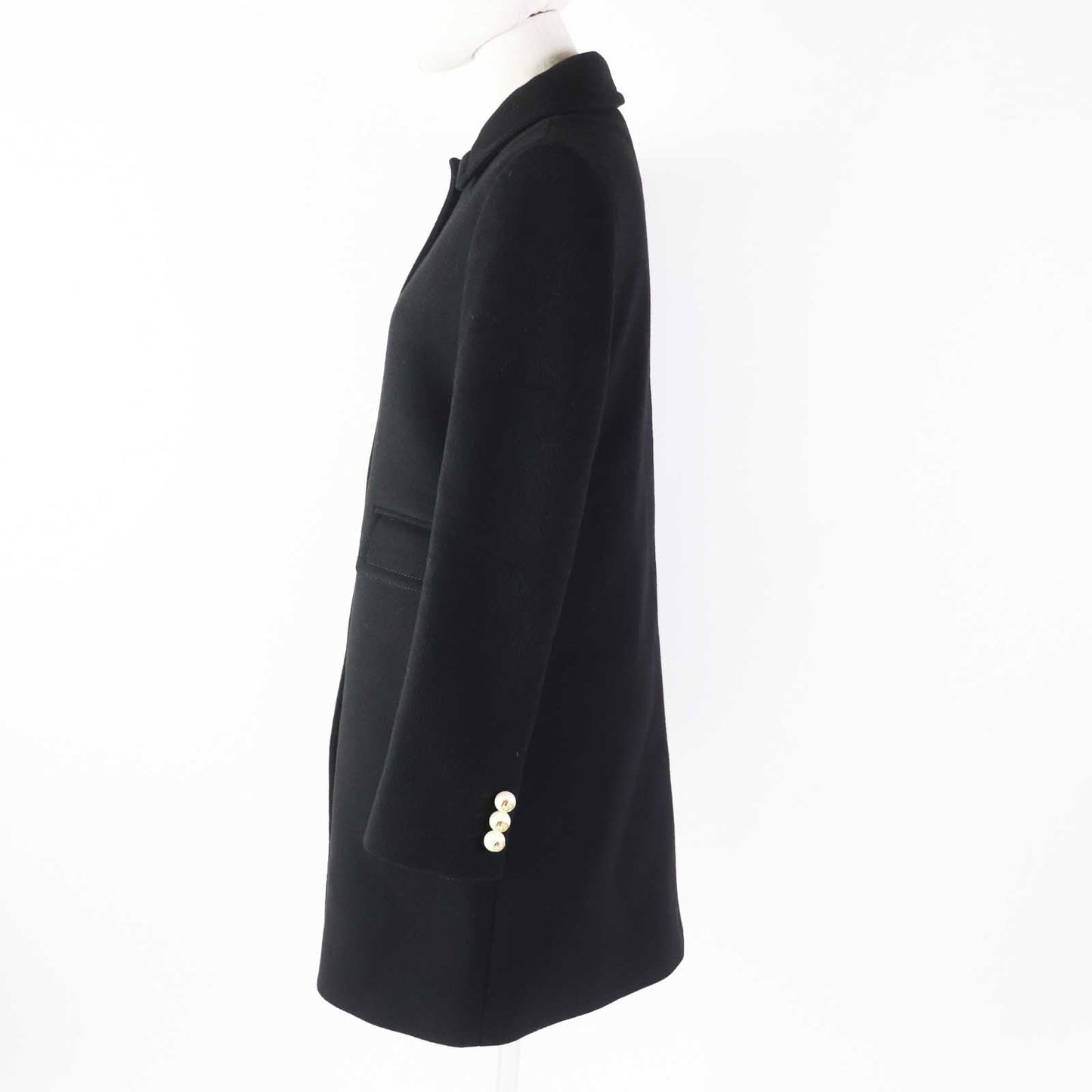 Luxury Gucci Trending 2025 Wool Rayon Coat with Pearl Buttons