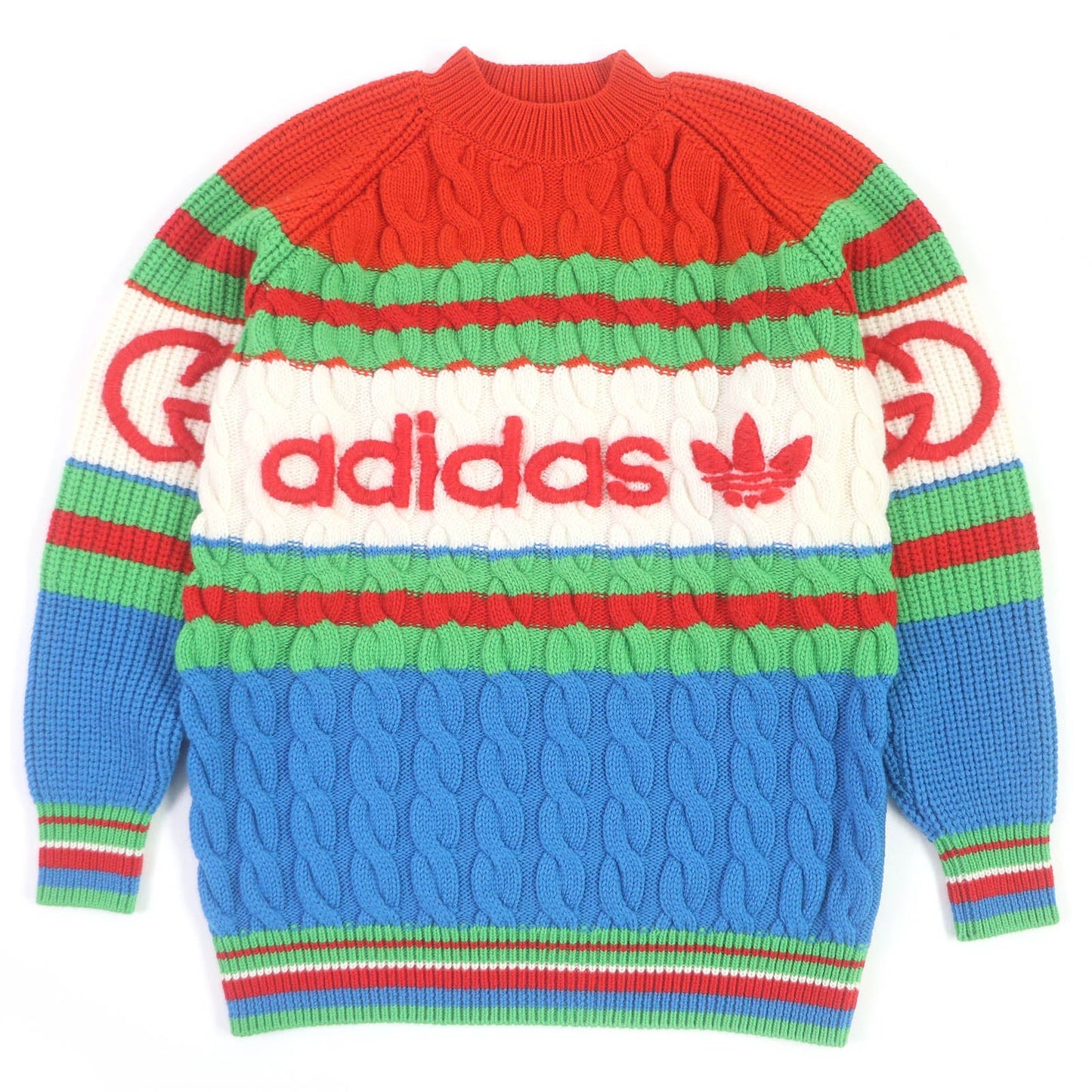 Luxury Gucci Trending 2025 Wool Mohair Cable Knit Sweater XS