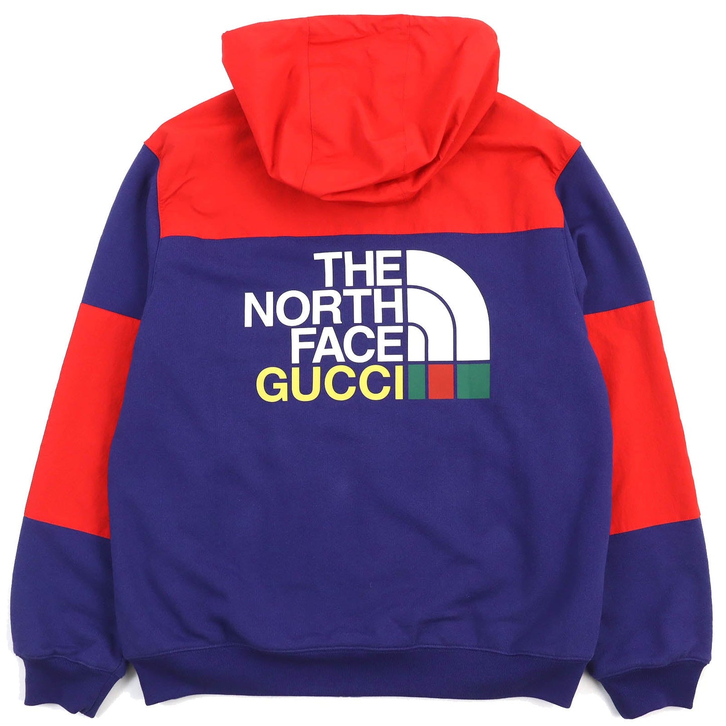 Luxury Gucci Trending 2025 Nylon Logo Zip Hoodie Blue Red M