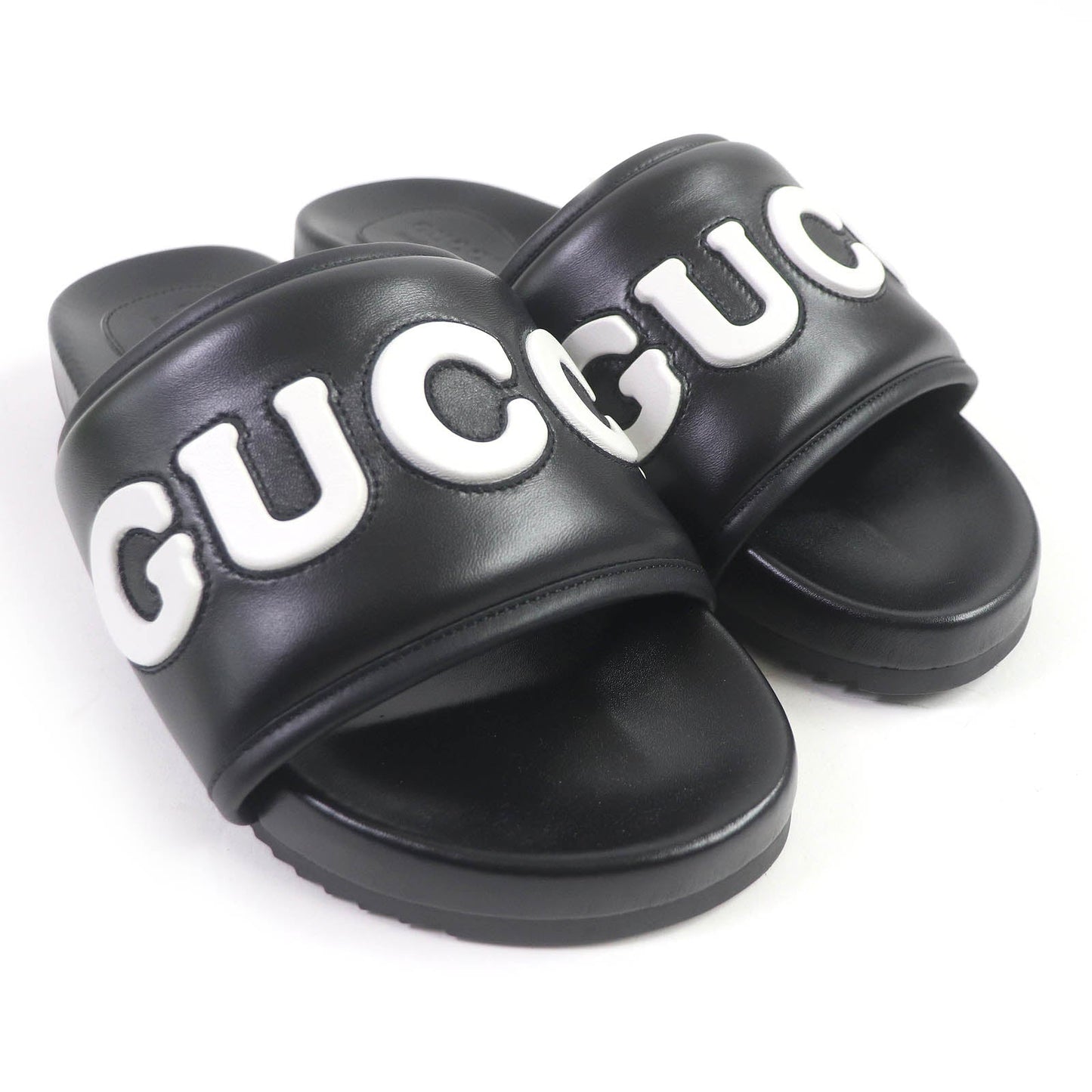 Luxury Gucci Trending 2025 Logo Slide Shower Sandals Black
