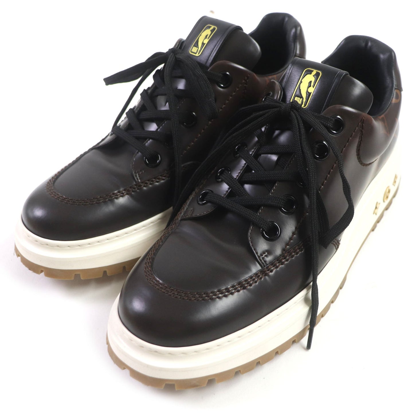 LOUIS VUITTON sneakers Main: Leather Dark brown Abyss Line mens 8