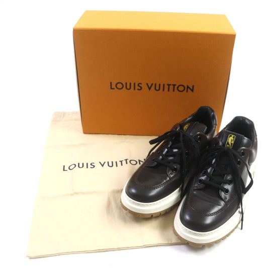LOUIS VUITTON sneakers Main: Leather Dark brown Abyss Line mens 8