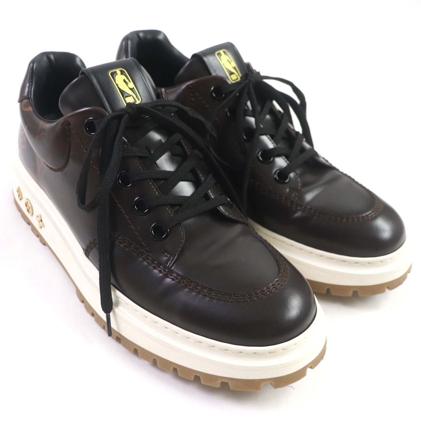 LOUIS VUITTON sneakers Main: Leather Dark brown Abyss Line mens 8