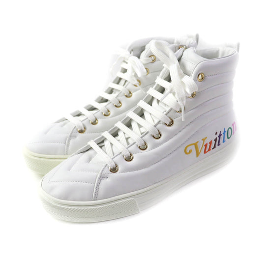LOUIS VUITTON High cut sneakers Main: Leather white Stellar Line Women 37.5