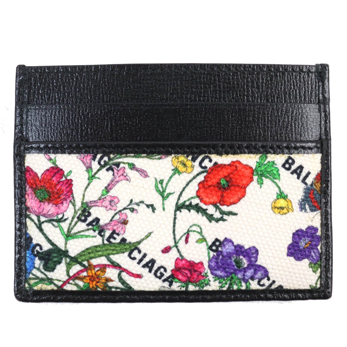 Luxury Gucci Trending 2025 Floral Leather Card Holder 681709