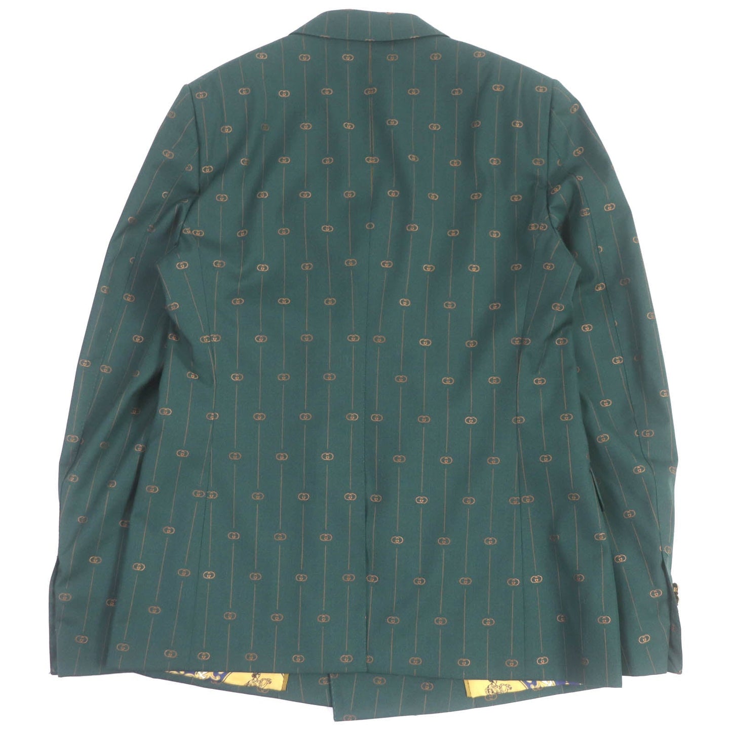 Luxury Gucci Trending 2025 Wool Silk GG Logo Double Jacket Green