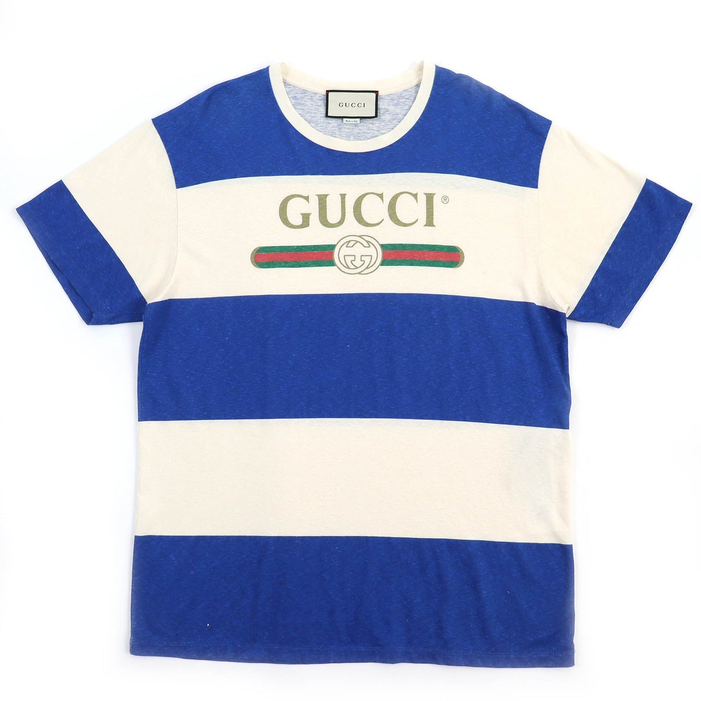 Luxury Gucci Trending 2025 Cotton Hemp Vintage Logo T-shirt L
