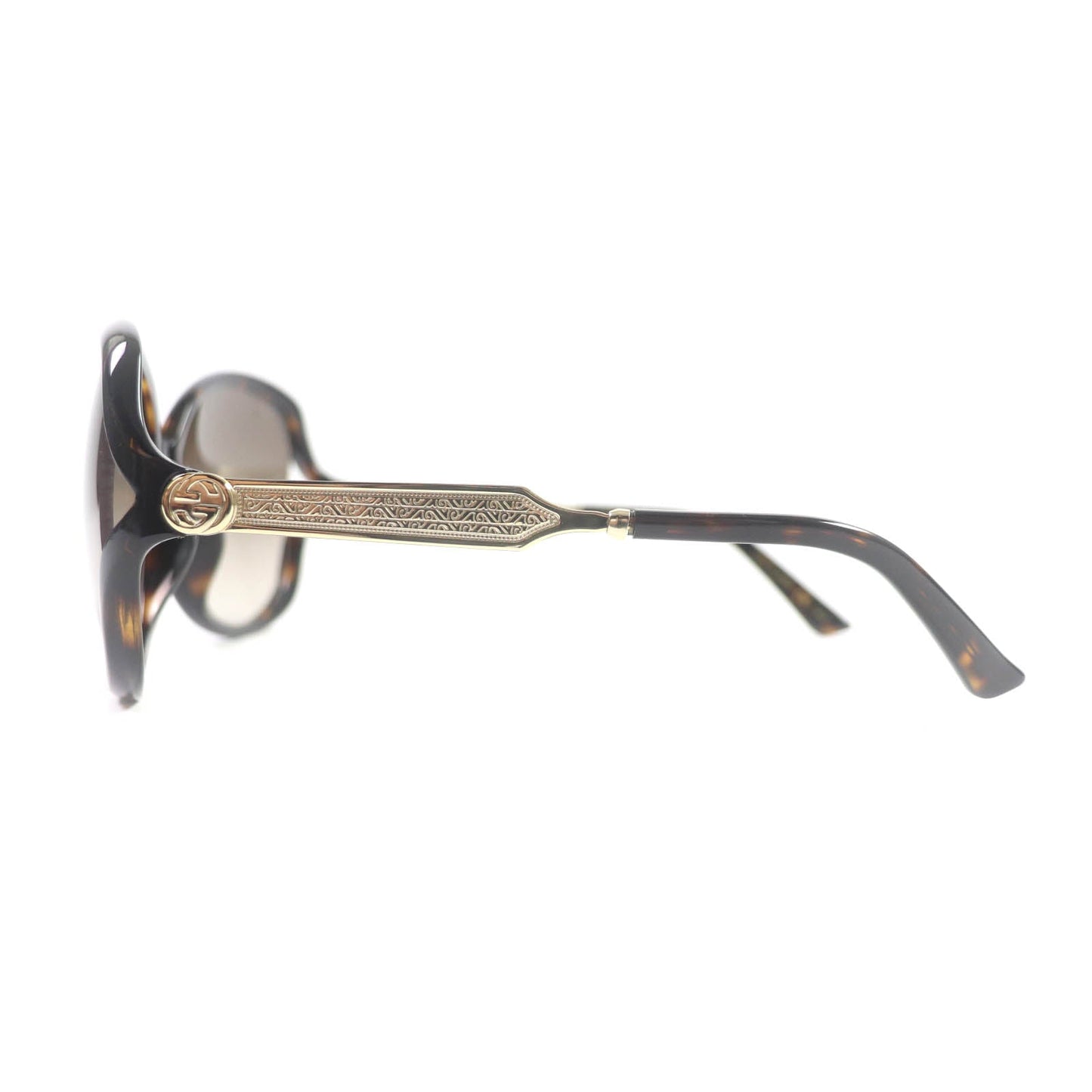 Luxury Gucci Trending 2025 GG0076SK Tortoiseshell Sunglasses Women