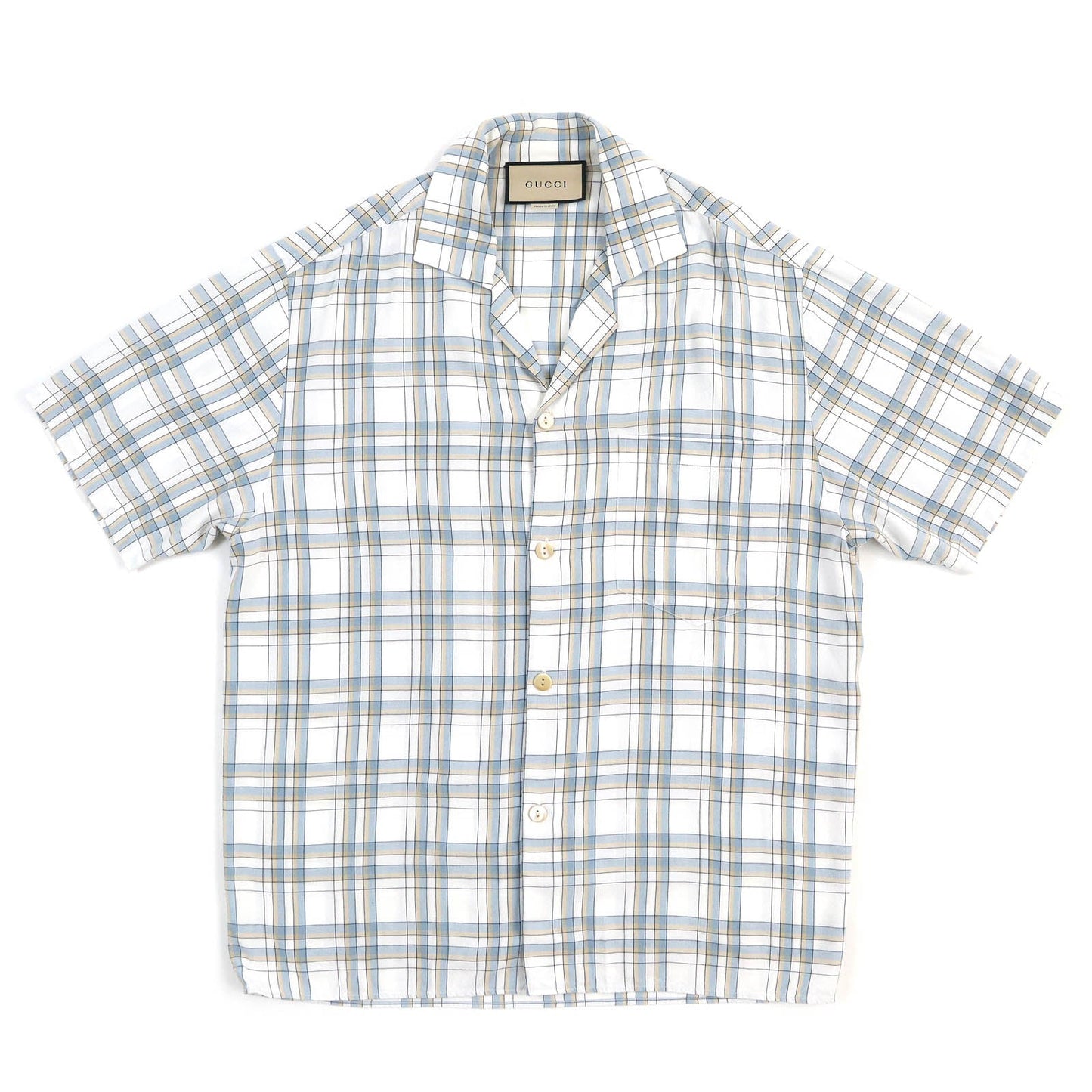 Luxury Gucci Trending 2025 Rayon Check Bowling Shirt 48
