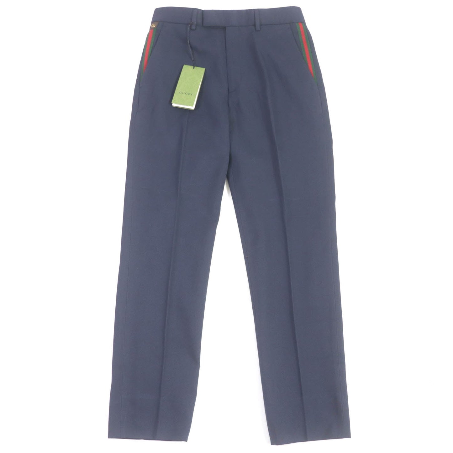 Luxury Gucci Trending 2025 GG Logo Cotton Ankle Pants Navy 46