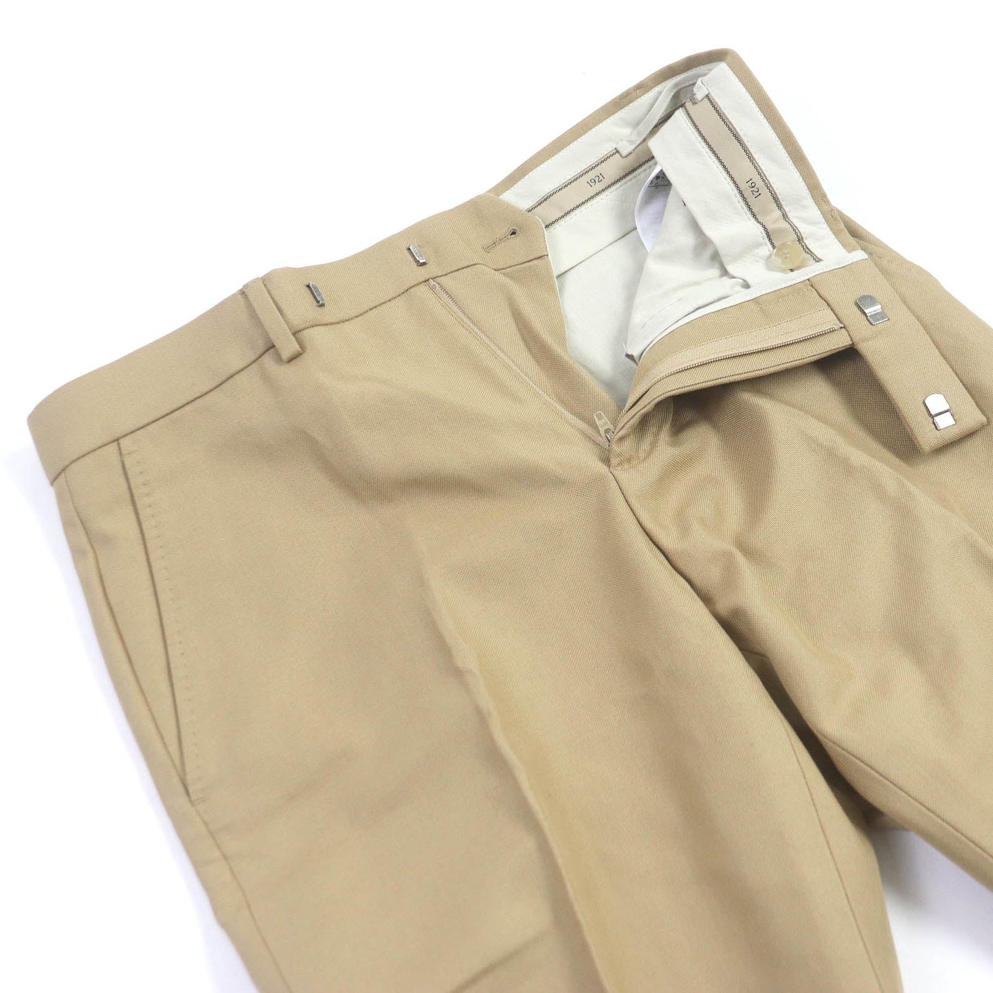 Luxury Gucci Trending 2025 Horsebit Embroidery Chino Pants Beige