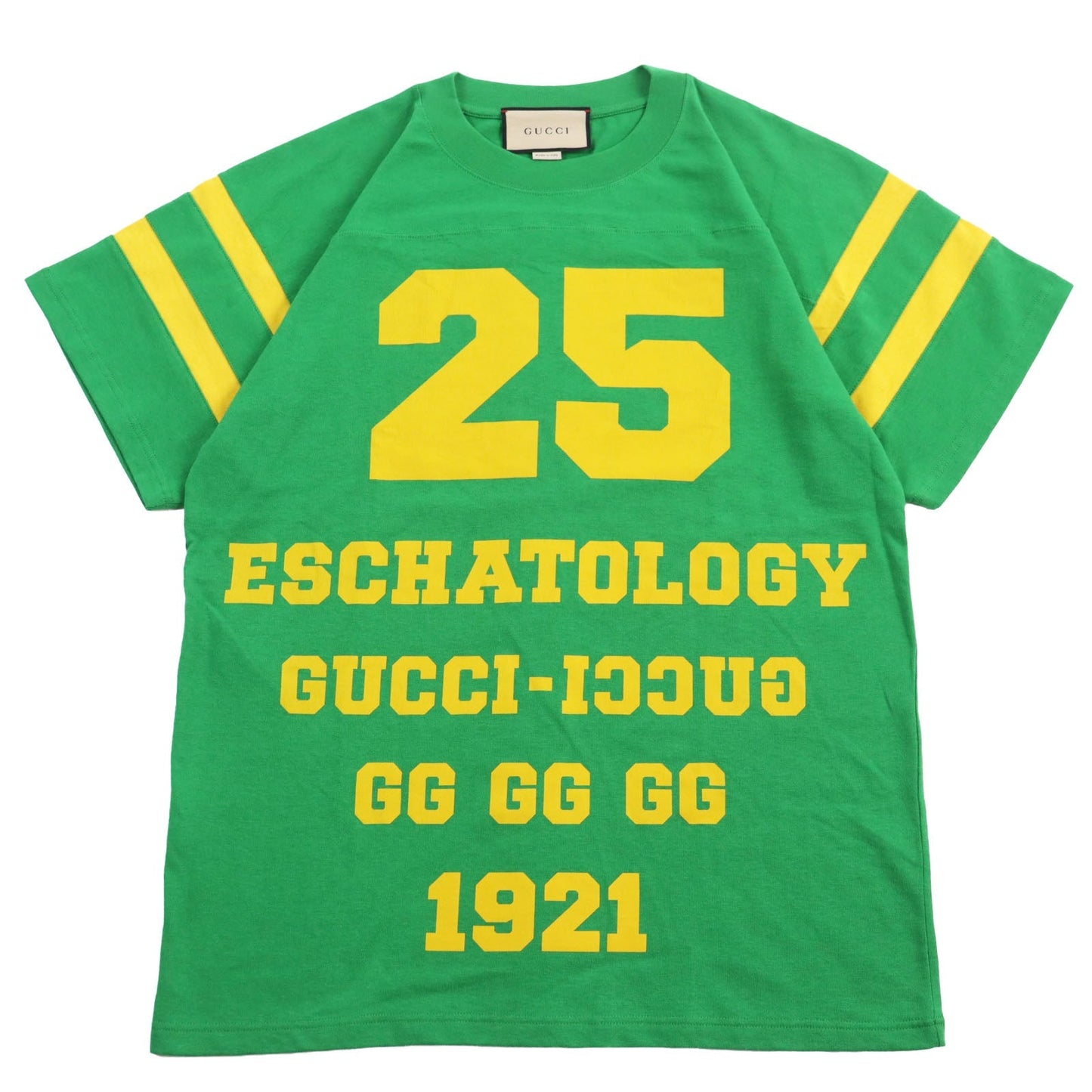 Luxury Gucci Trending 2025 Cotton Print T-Shirt Green XXS