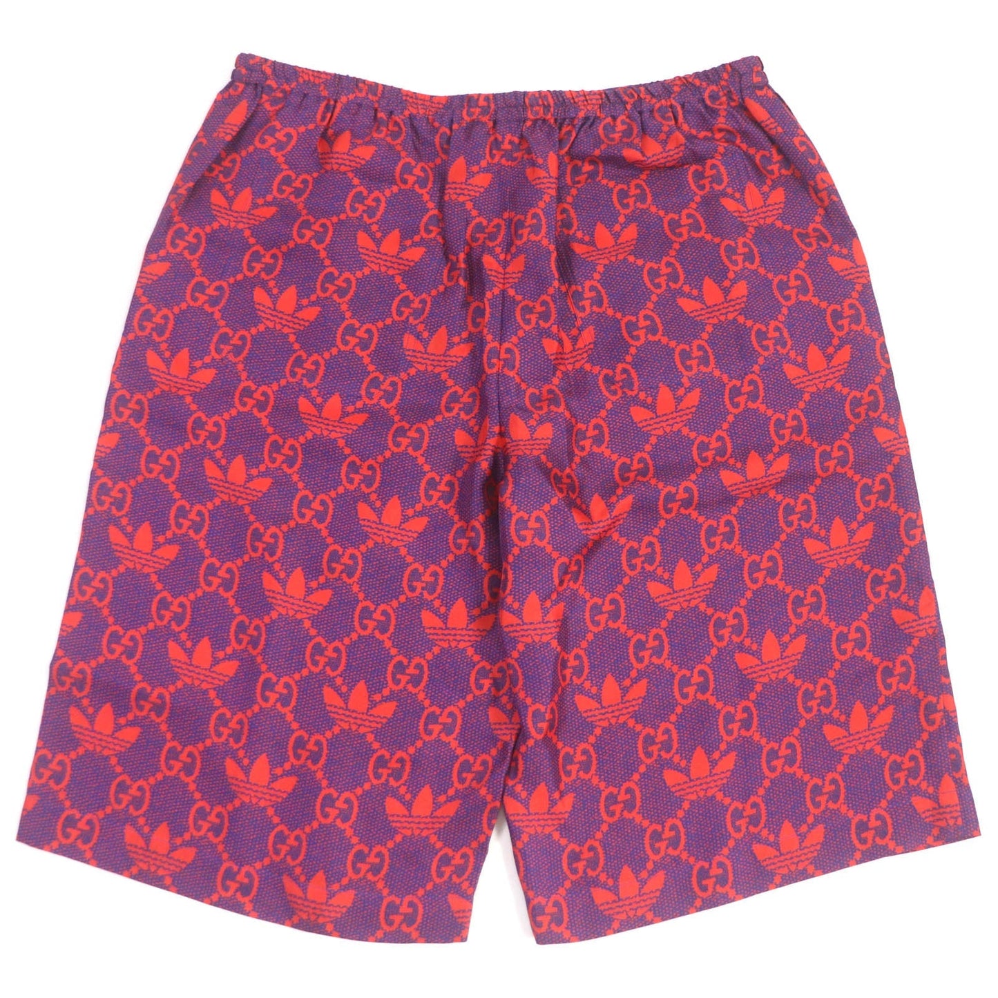 Luxury Gucci Trending 2025 Silk Micro GG Print Shorts Navy Red