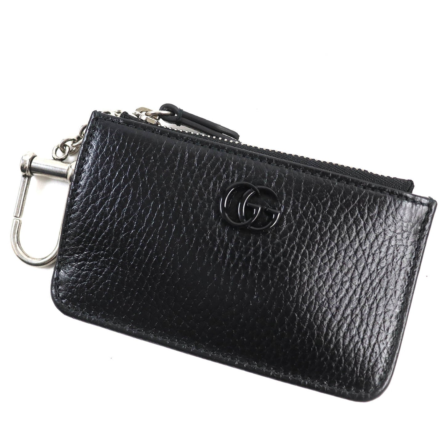 Luxury Gucci Trending 2025 GG Marmont Leather Key Chain Card Case