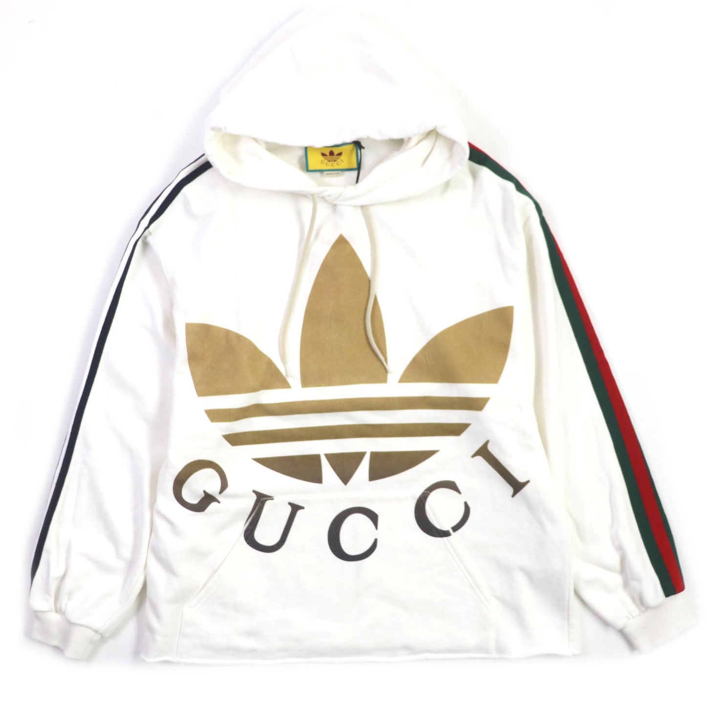 Luxury Gucci Trending 2025 adidas 722967 Cotton Hoodie White S