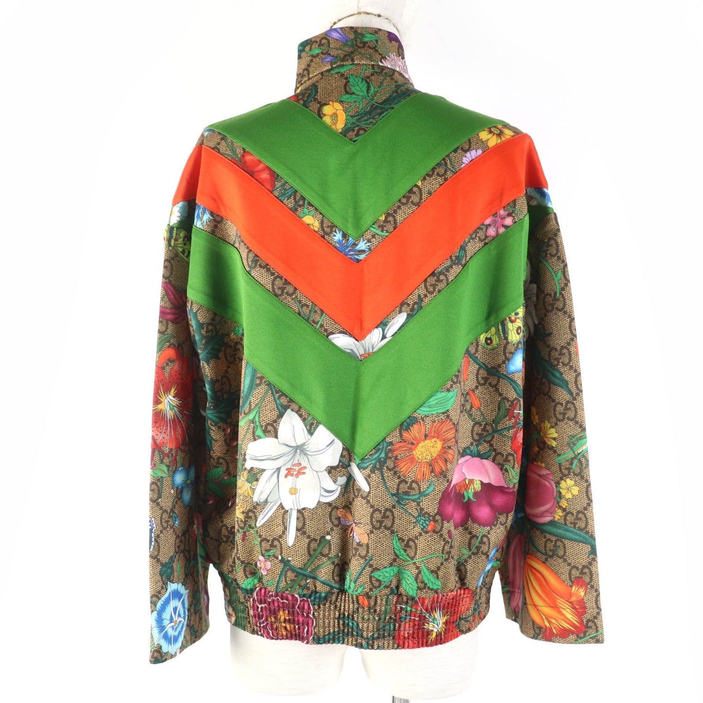 Luxury Gucci Trending 2025 GG Floral Print Zip Up Track Jacket XXS