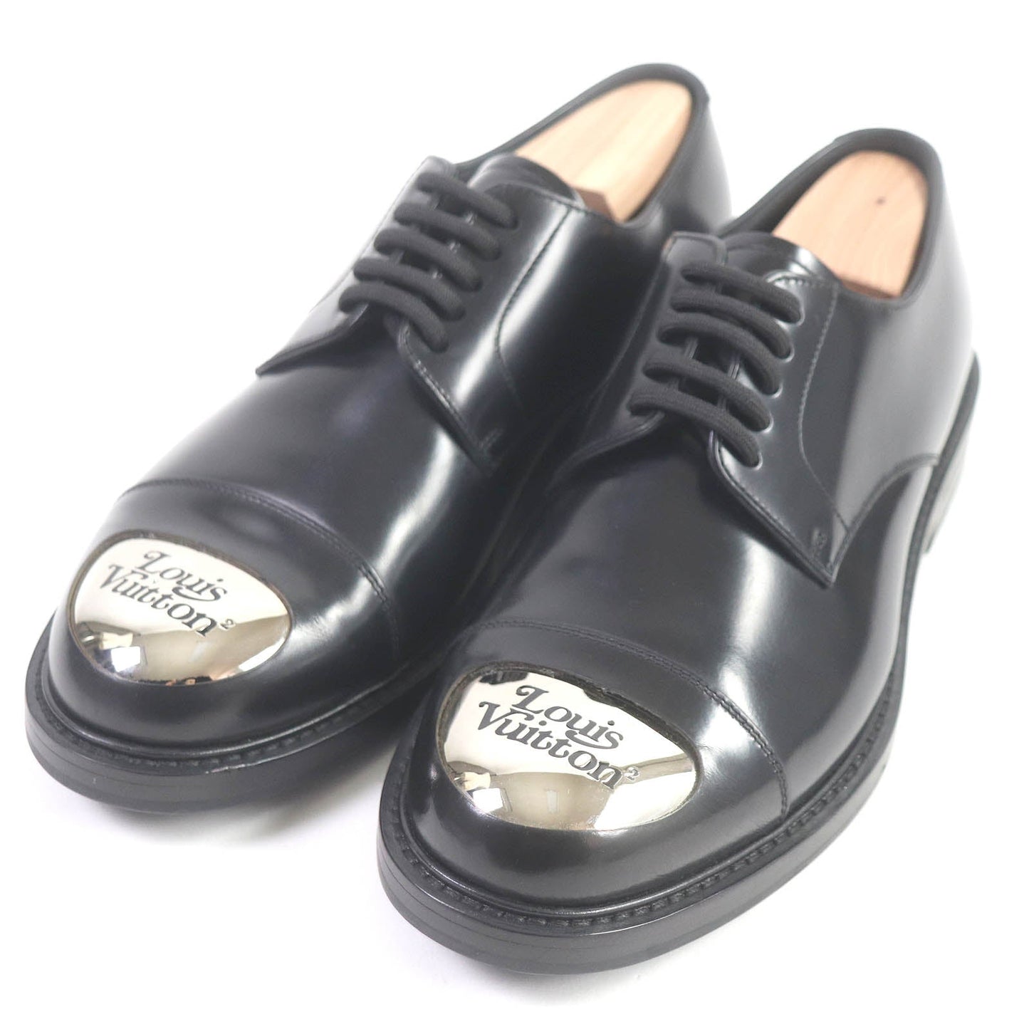 LOUIS VUITTON Dress shoes Main: Leather black Voltaire Line Richelieu mens 6