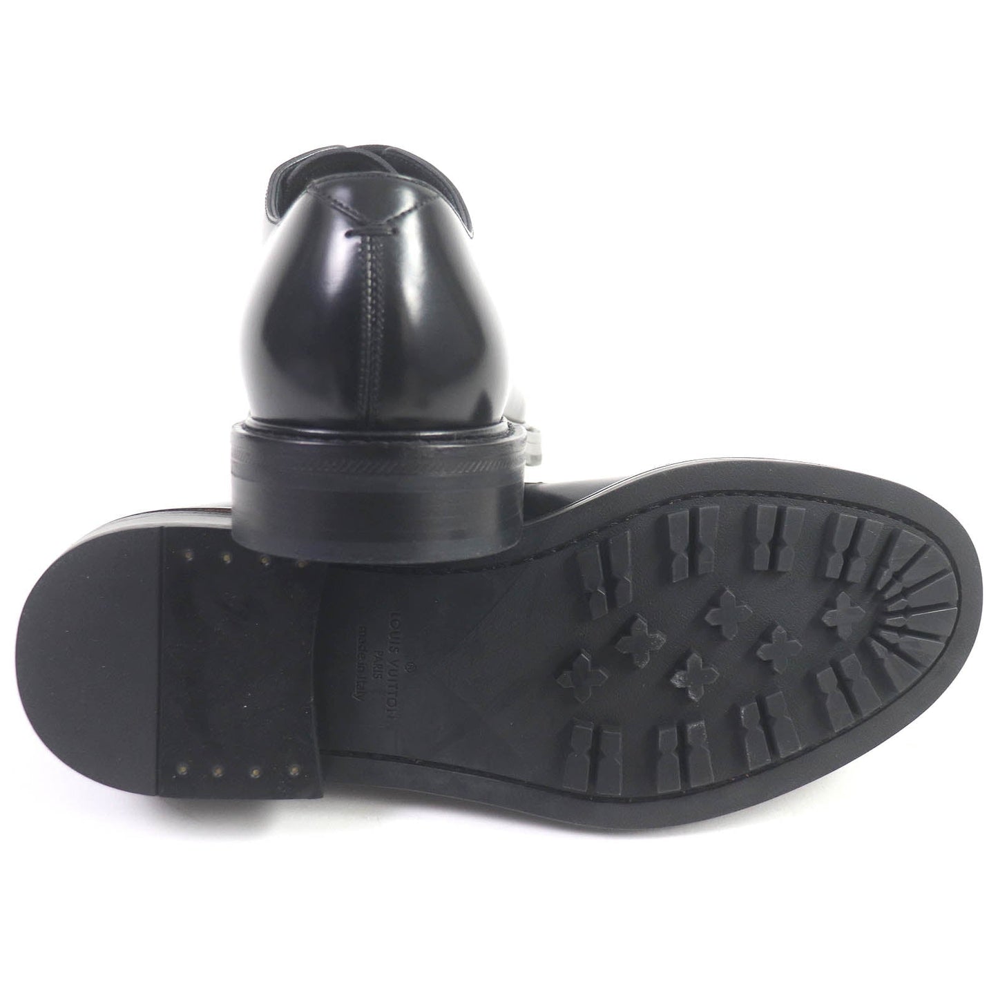 LOUIS VUITTON Dress shoes Main: Leather black Voltaire Line Richelieu mens 6