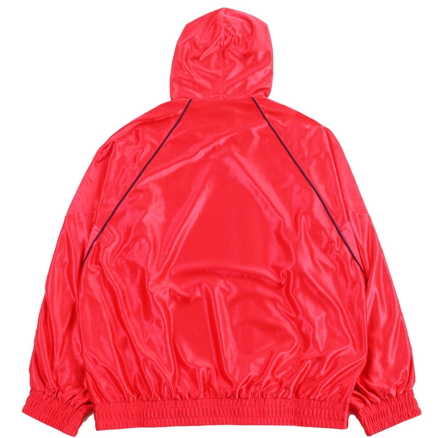 Luxury Gucci Trending 2025 Hooded Shiny Jersey Pullover Red M
