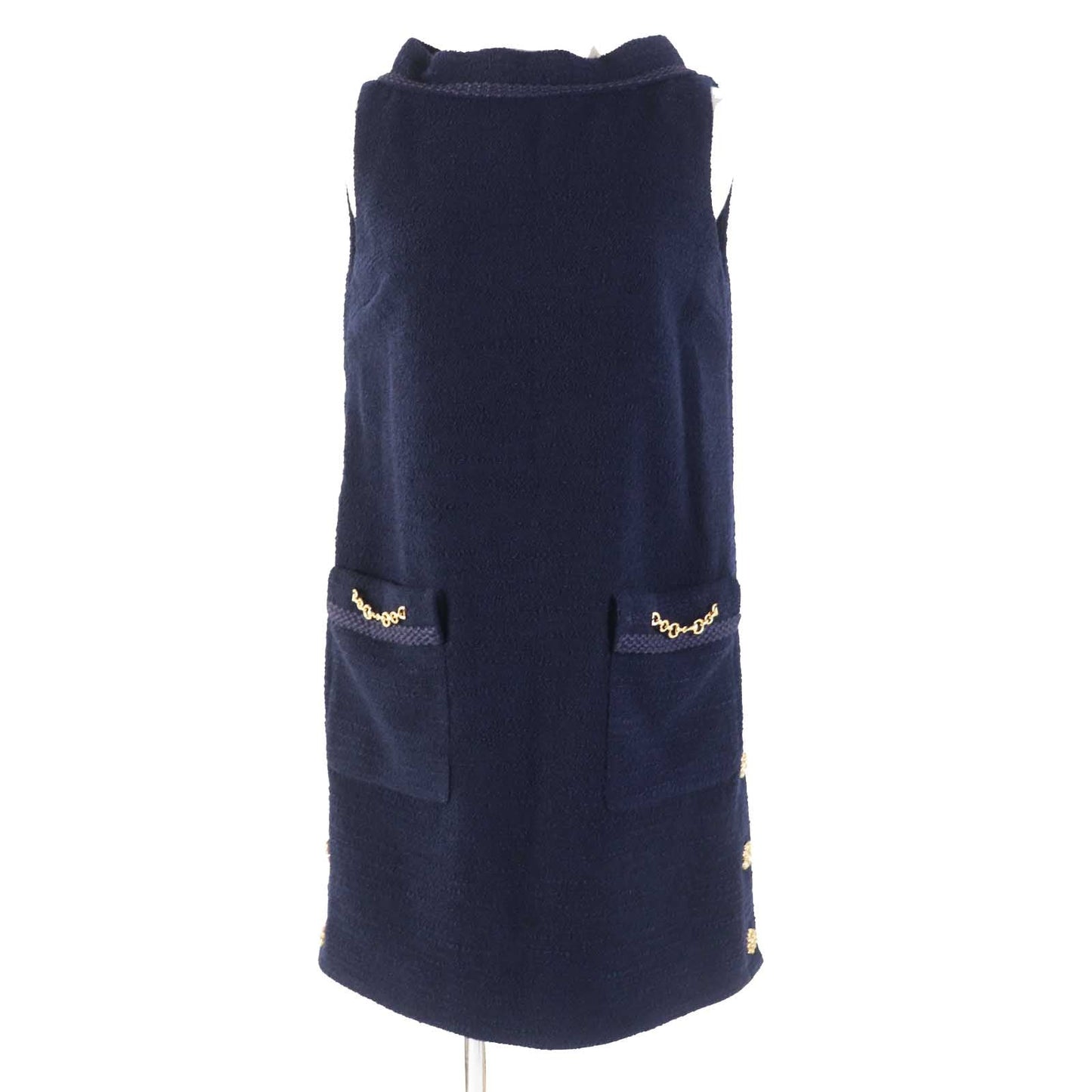 Luxury Gucci Trending 2025 Wool Nylon Tweed Sleeveless Dress 36