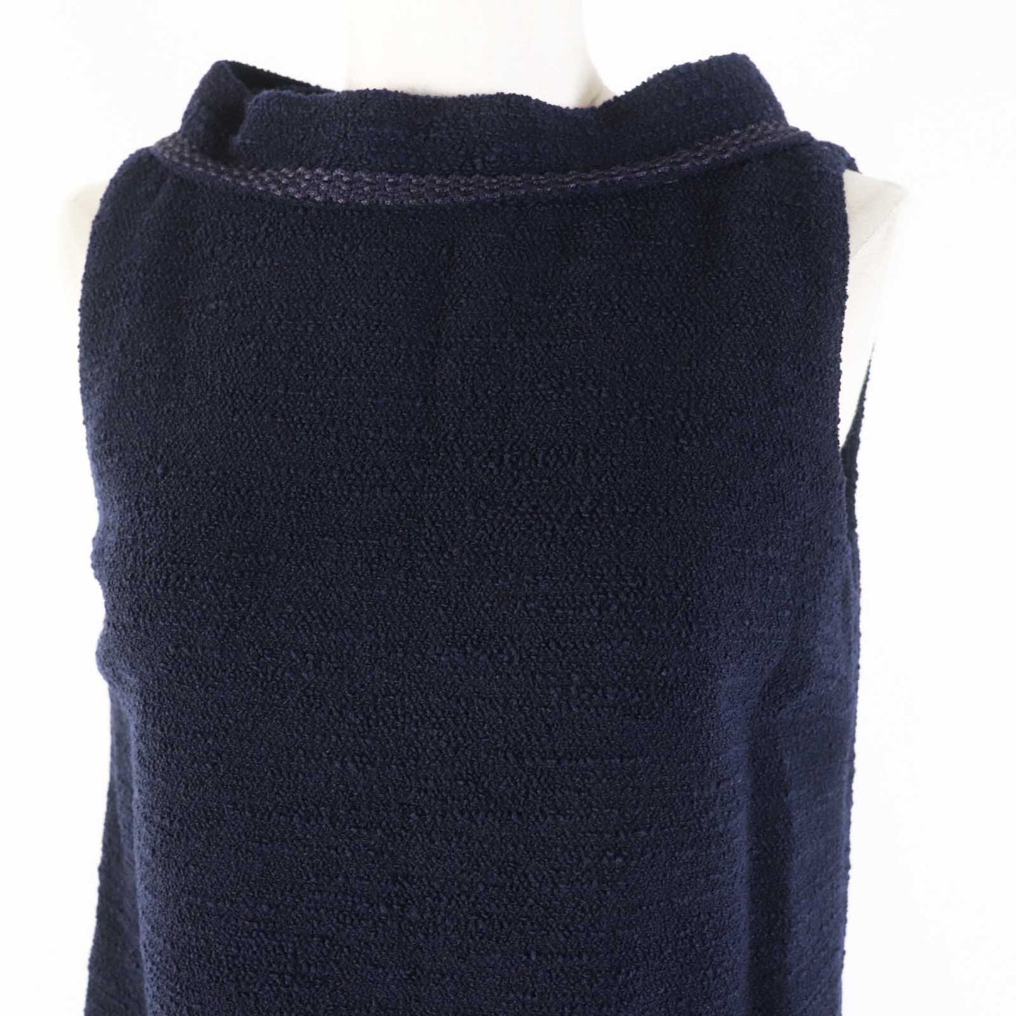 Luxury Gucci Trending 2025 Wool Nylon Tweed Sleeveless Dress 36