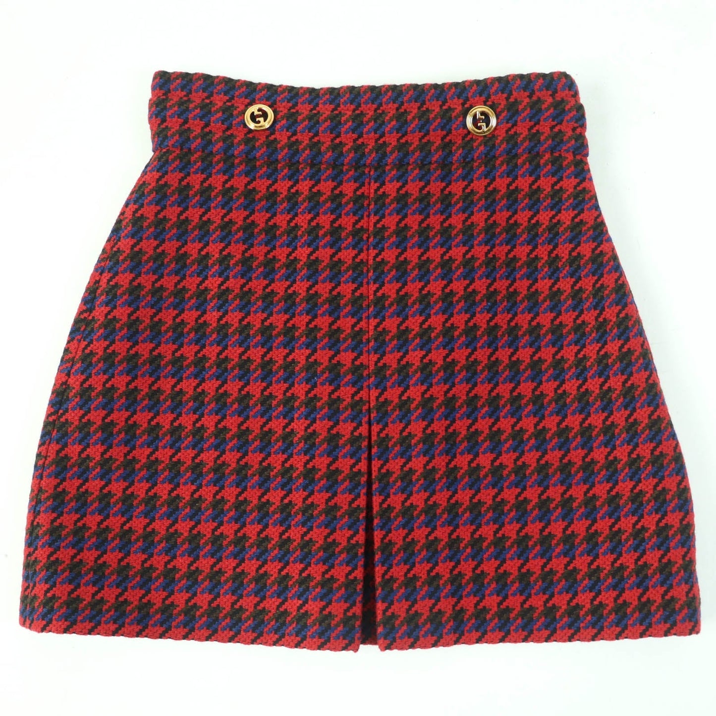 Luxury Gucci Trending 2025 Wool Nylon Mini Skirt Red 38 Women