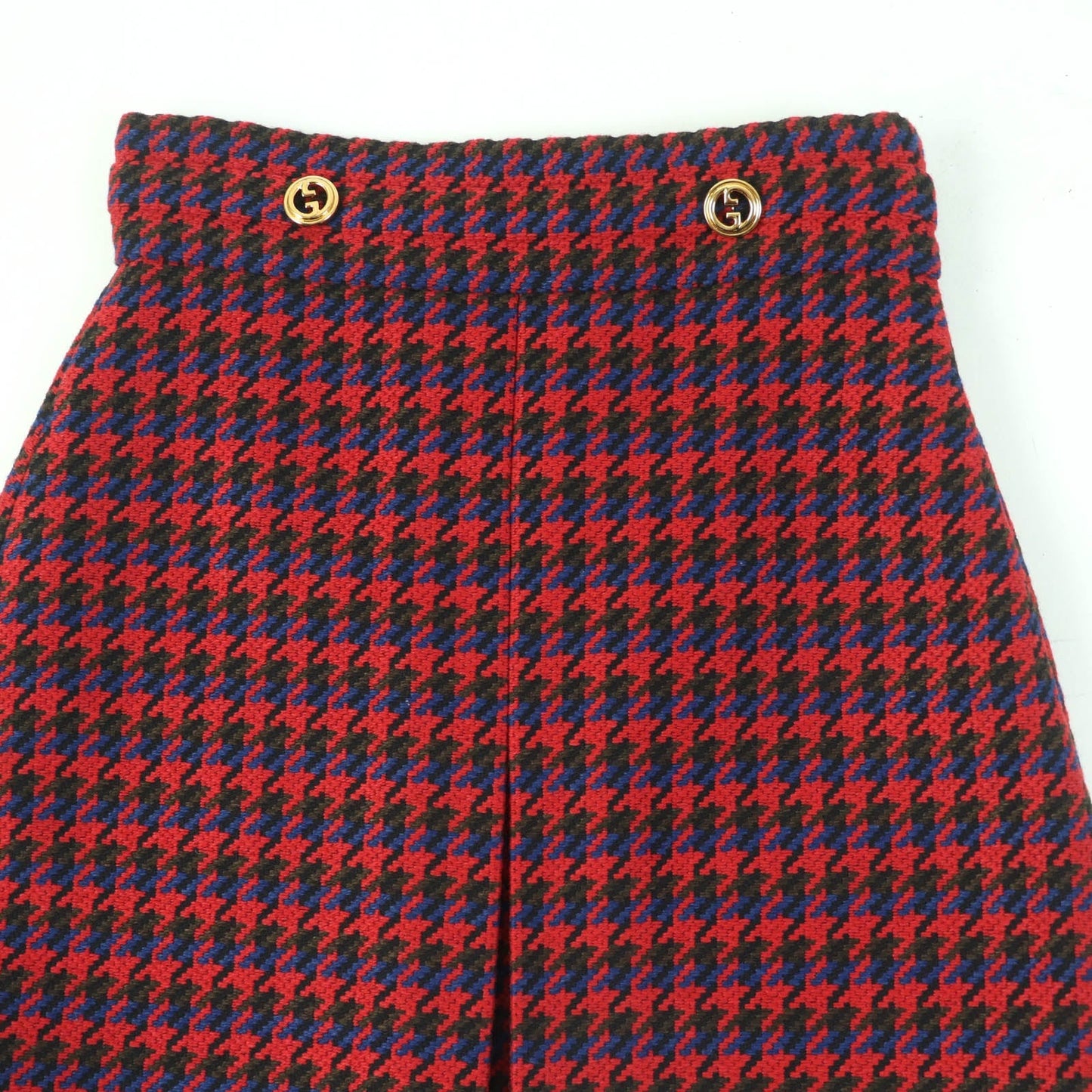 Luxury Gucci Trending 2025 Wool Nylon Mini Skirt Red 38 Women