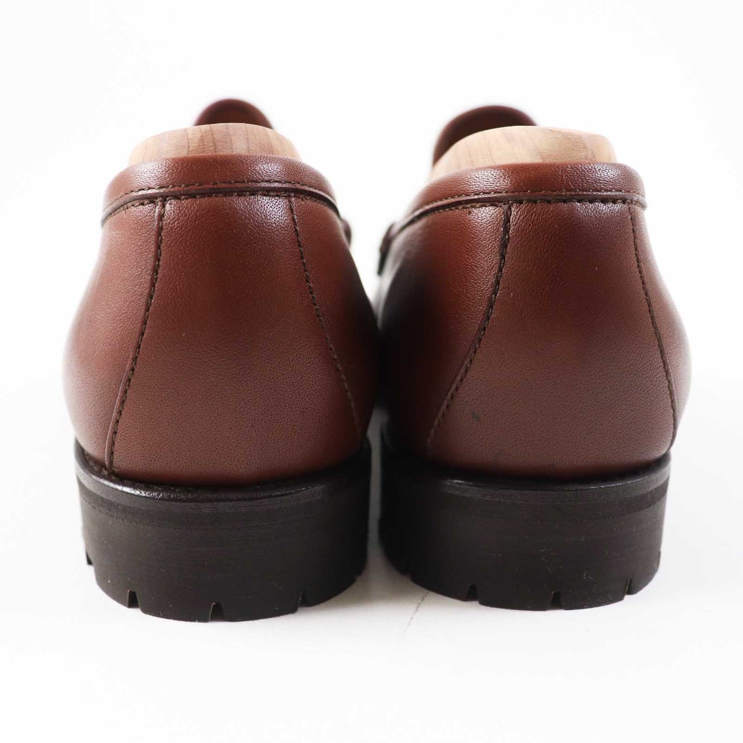 Luxury Gucci Trending 2025 Horsebit Leather Loafers Brown 35.5