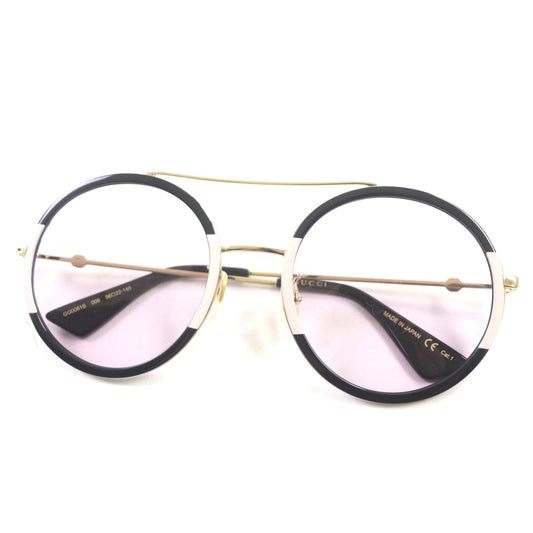 Luxury Gucci Trending 2025 GG0061S Round Sunglasses Black Gold